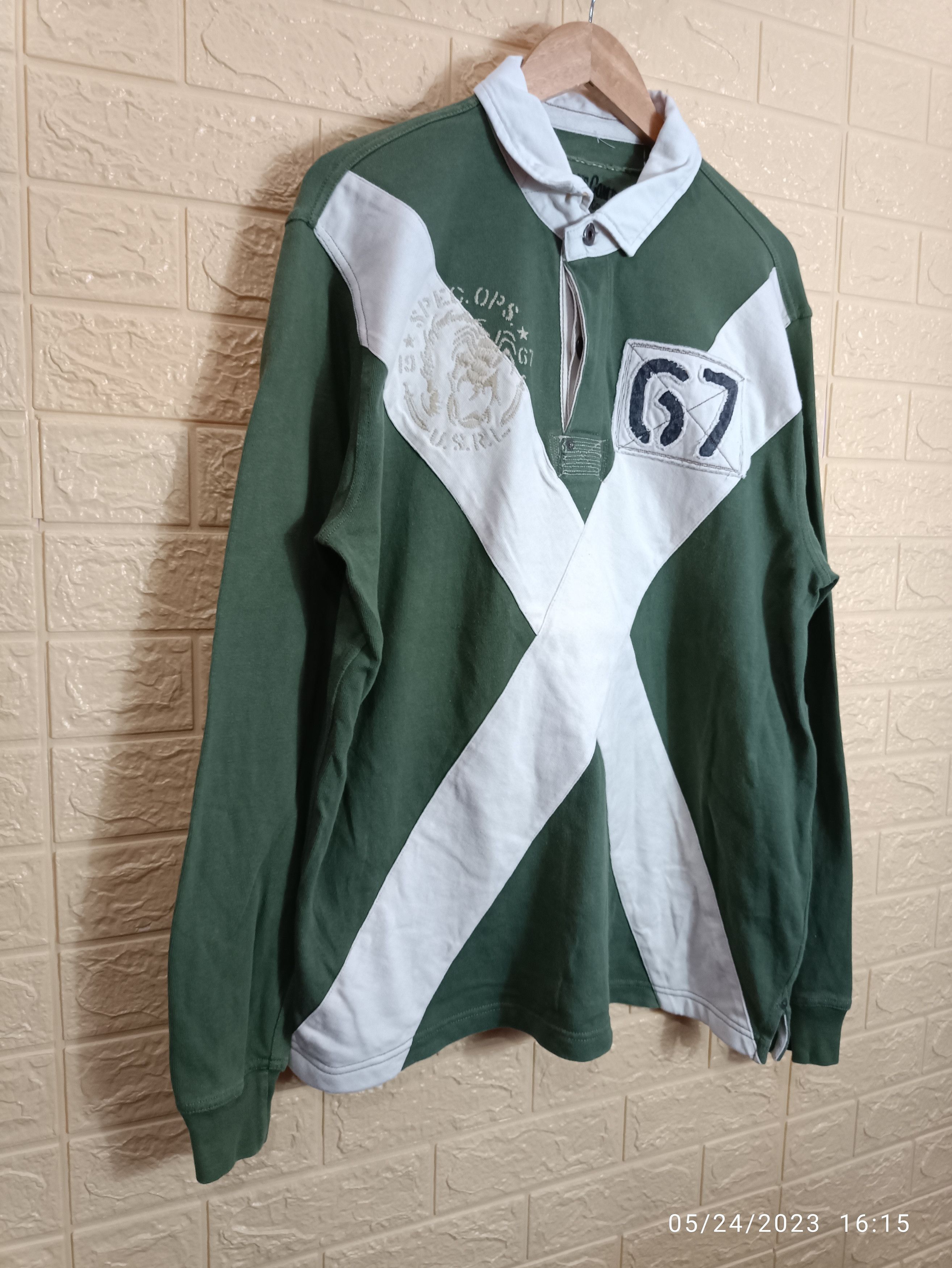 Polo Ralph Lauren Vintage Polo Ralph Lauren Rugby Shirt Size US L / EU 52-54 / 3 - 2 Thumbnail