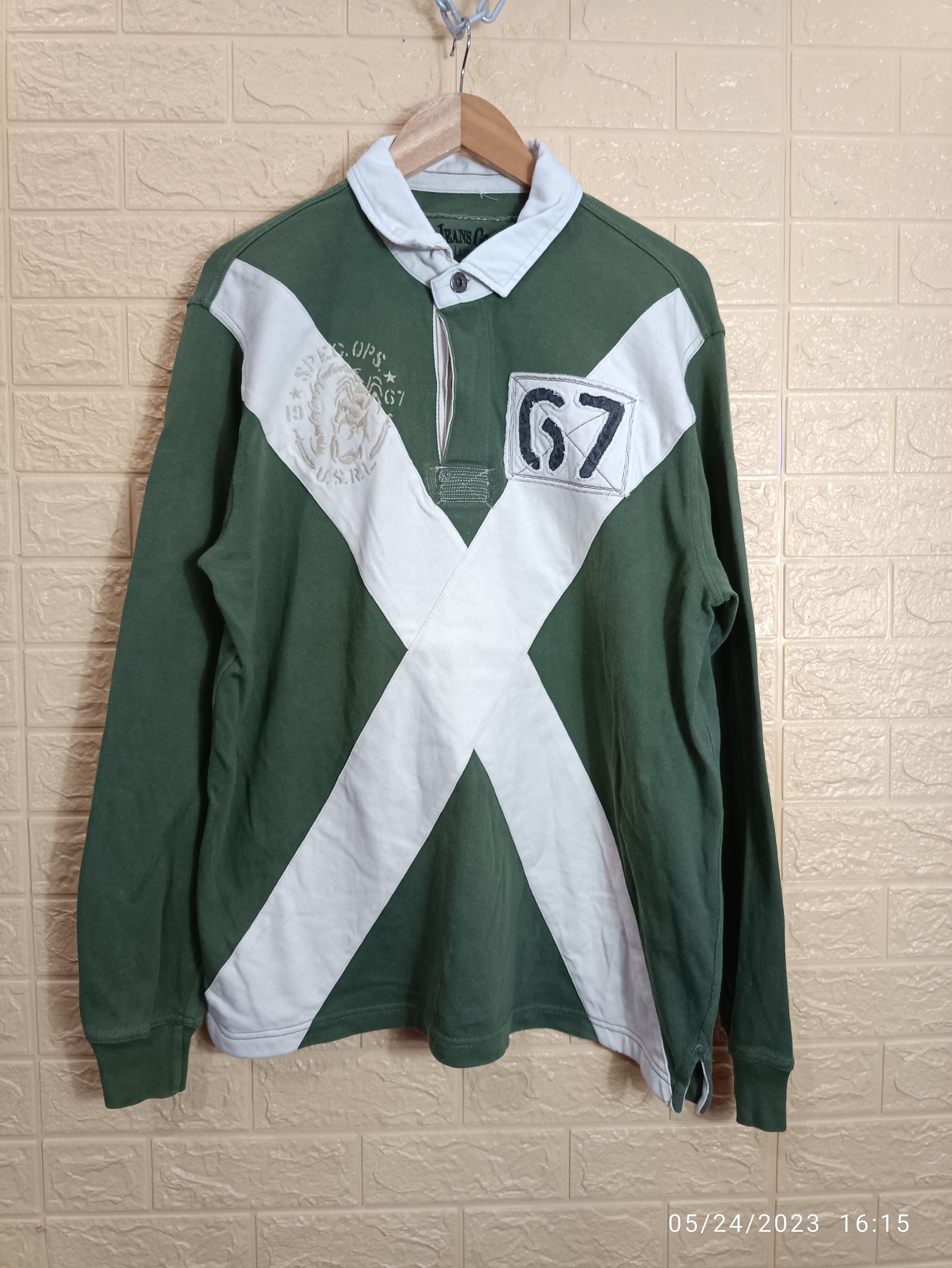 Polo Ralph Lauren Vintage Polo Ralph Lauren Rugby Shirt Size US L / EU 52-54 / 3 - 1 Thumbnail