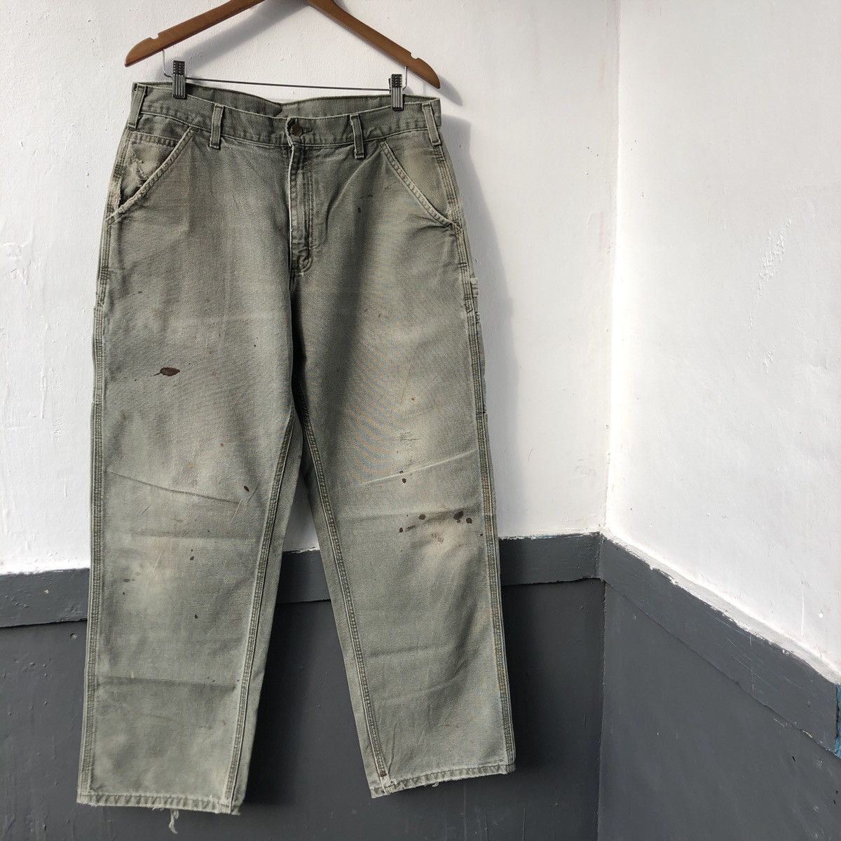 Carhartt × Carhartt Wip × Vintage Carhartt carpenter dungaree pants Size US 34 / EU 50 - 1 Thumbnail