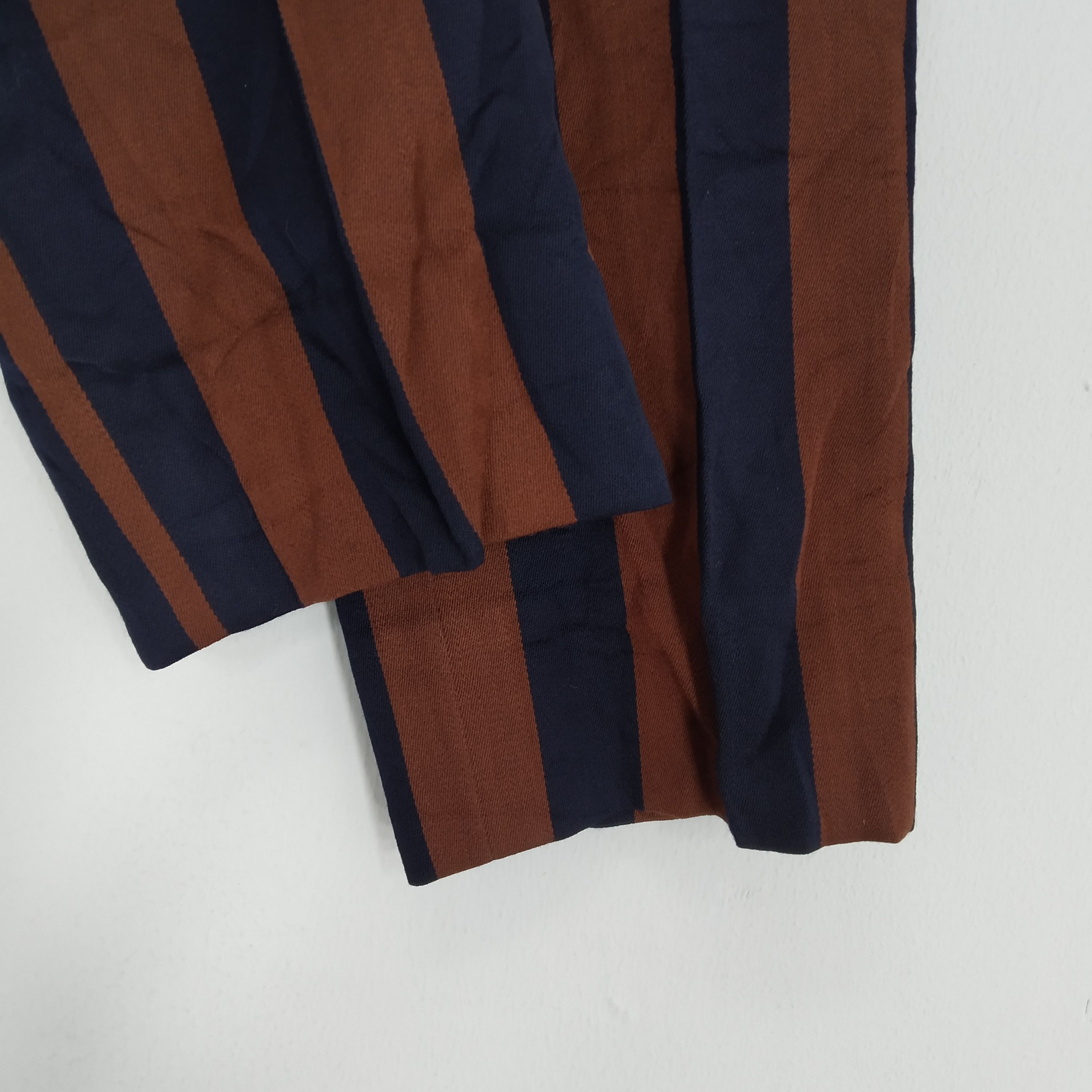 Other Vtg 70s The Beatles George Harrison Striped Flares Pants Size US 27 - 4 Thumbnail