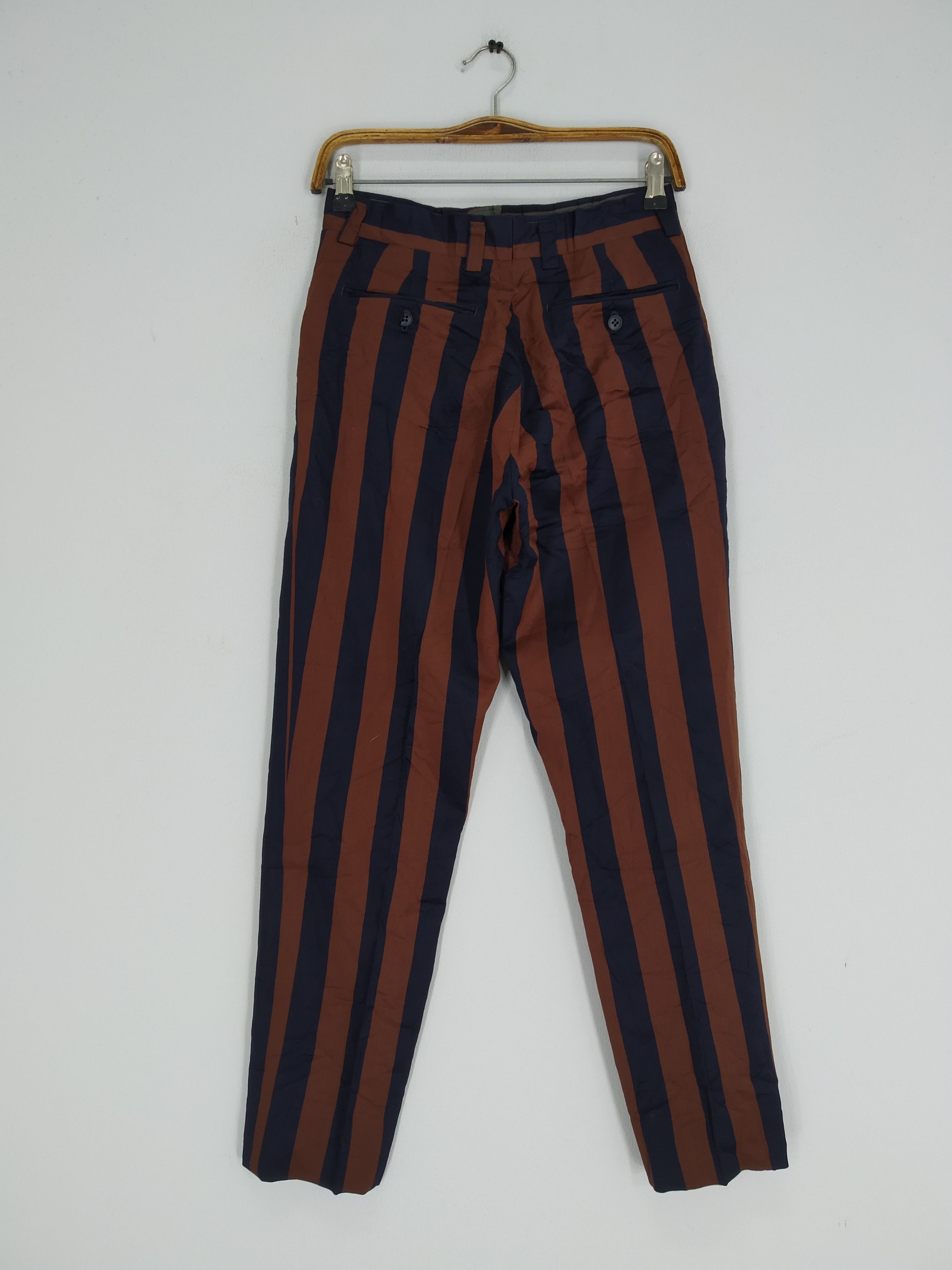 Other Vtg 70s The Beatles George Harrison Striped Flares Pants Size US 27 - 2 Thumbnail
