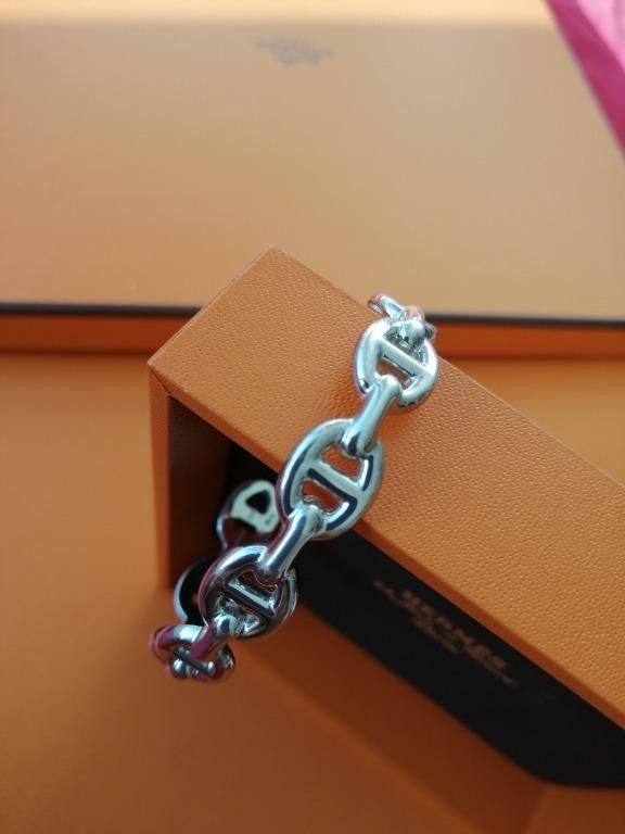 Hermes Hermes Silver Bracelet (preloved) Size ONE SIZE - 4 Thumbnail