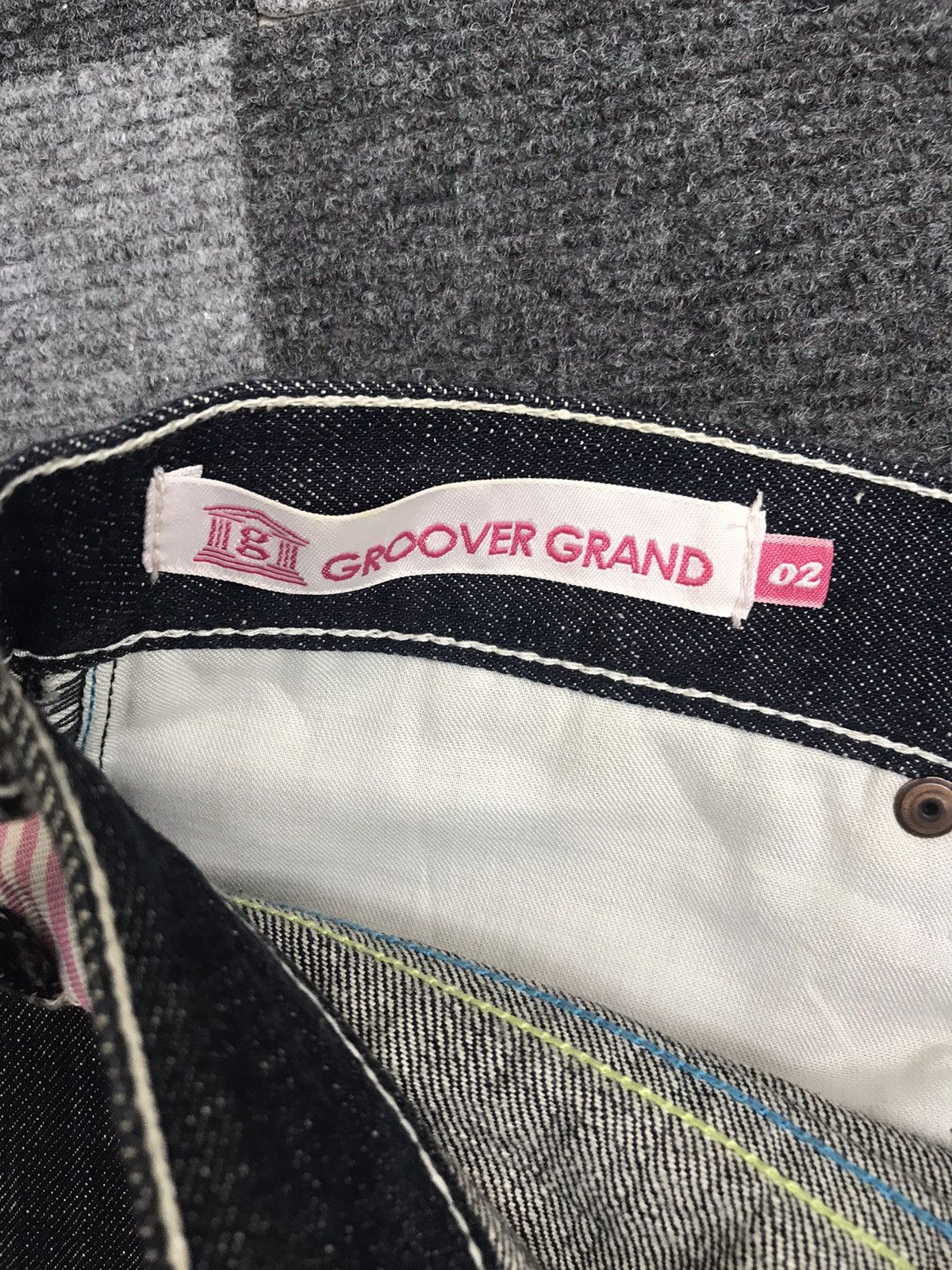 Japanese Brand GROOVERGRAND Japan Patch Style Denim Size US 33 - 14 Thumbnail