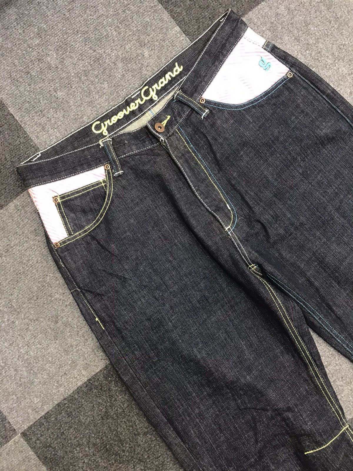 Japanese Brand GROOVERGRAND Japan Patch Style Denim Size US 33 - 2 Thumbnail
