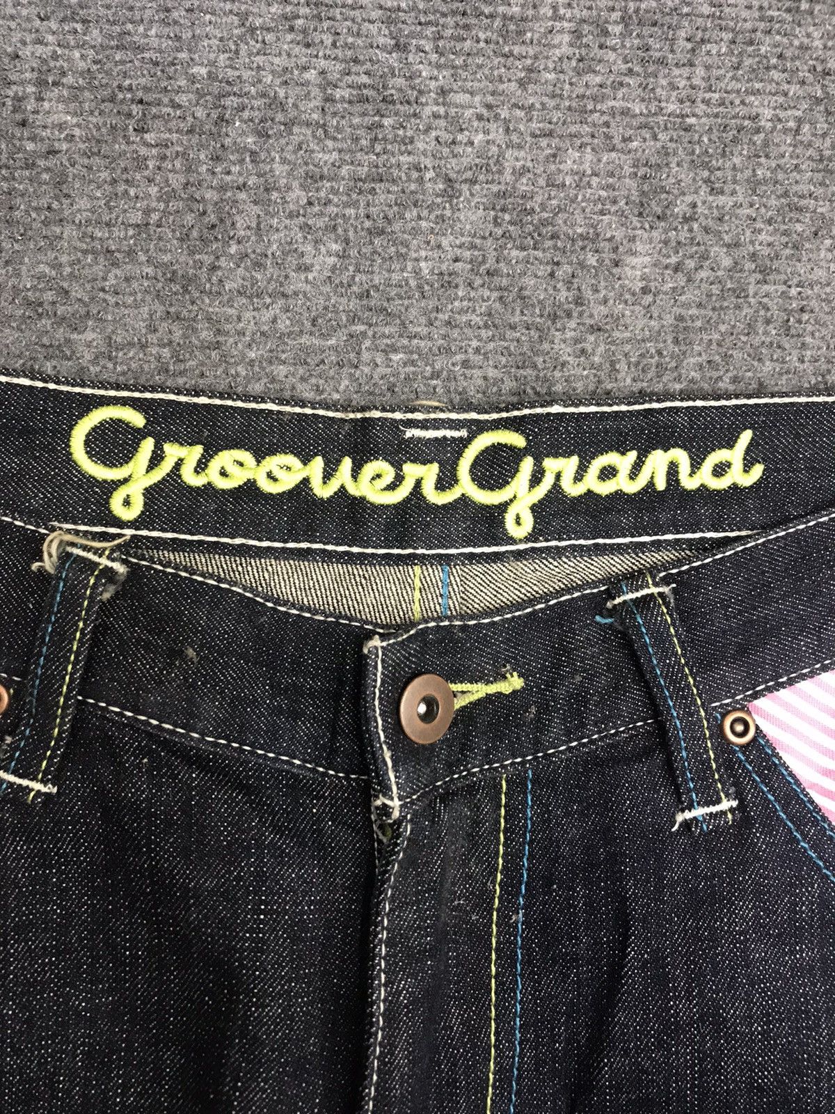 Japanese Brand GROOVERGRAND Japan Patch Style Denim Size US 33 - 5 Thumbnail