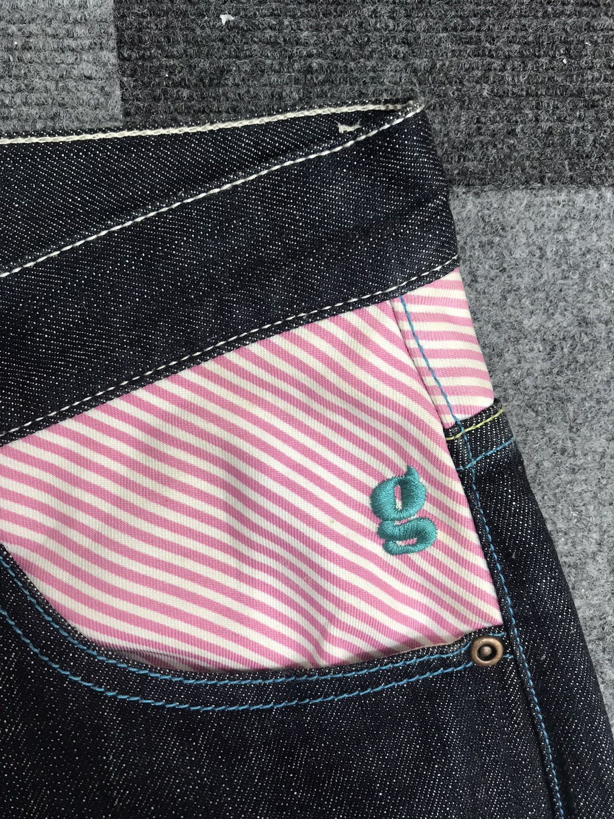 Japanese Brand GROOVERGRAND Japan Patch Style Denim Size US 33 - 6 Thumbnail