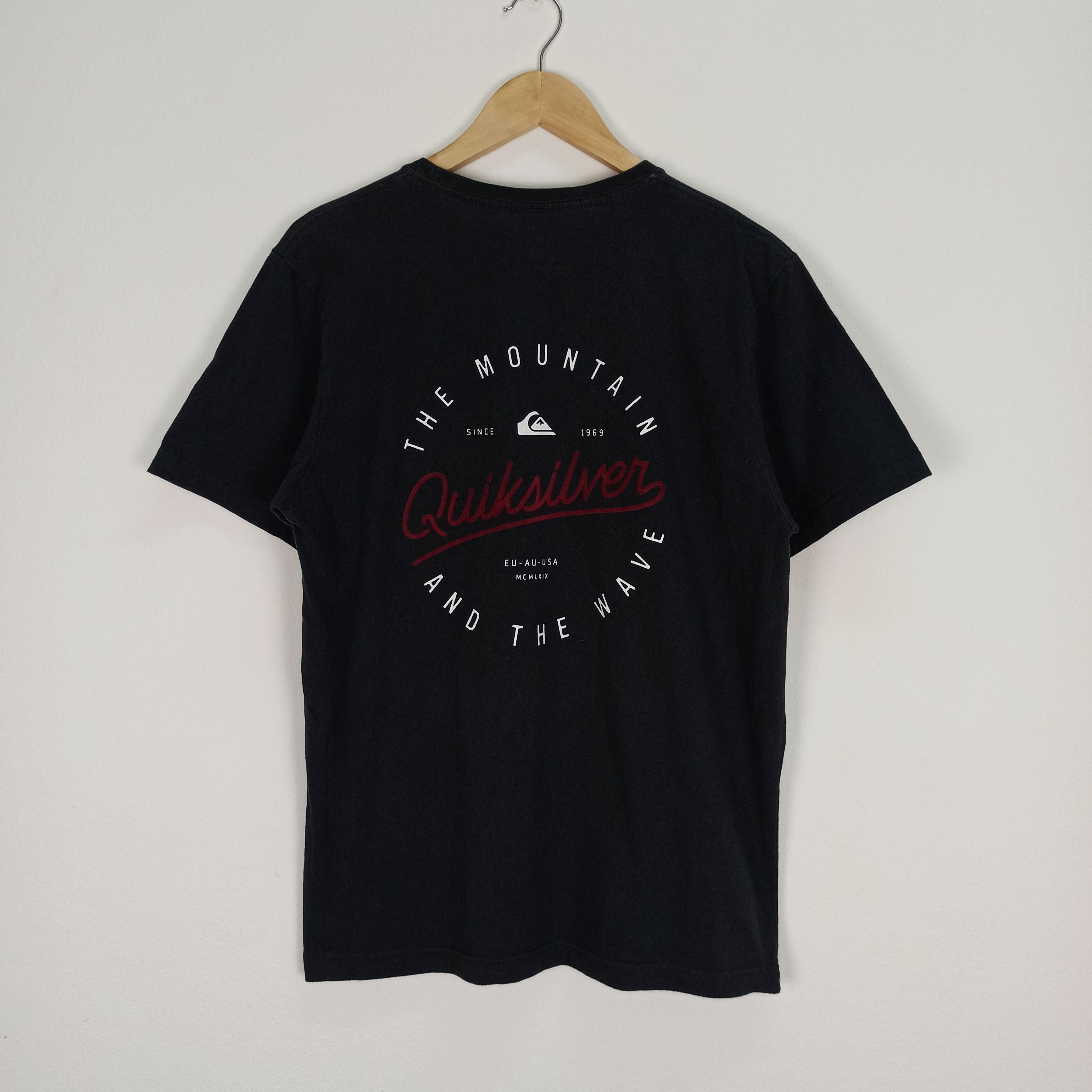 Quiksilver Rare Quiksilver Single pocket Big Logo Tshirt Size US L / EU 52-54 / 3 - 1 Thumbnail