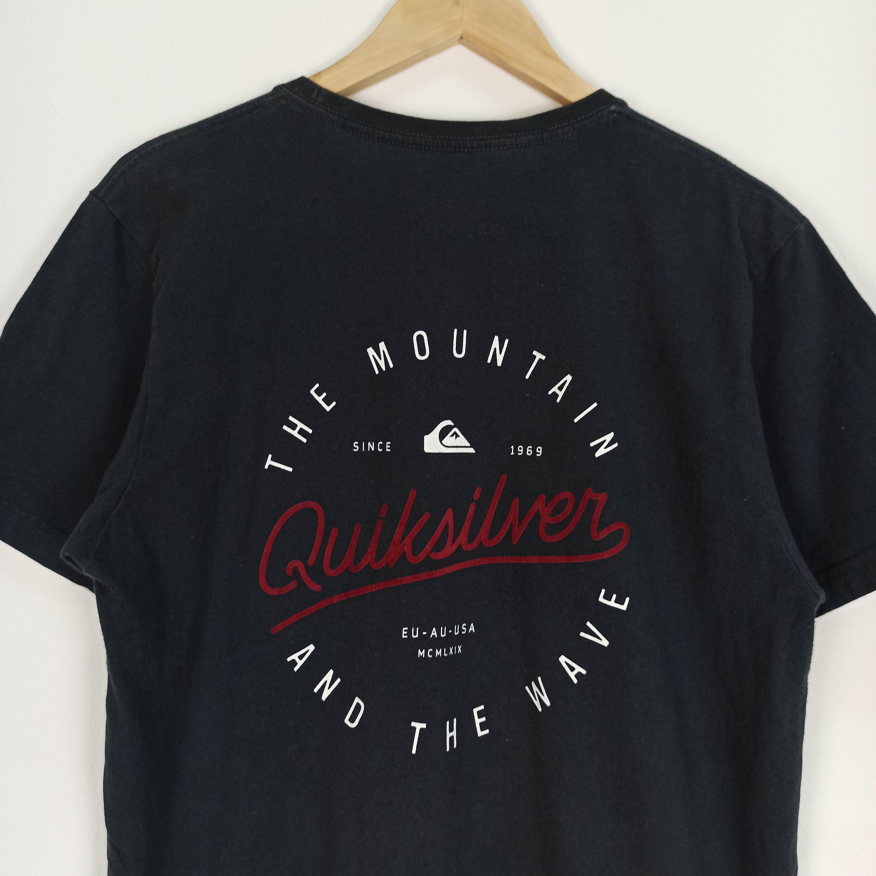 Quiksilver Rare Quiksilver Single pocket Big Logo Tshirt Size US L / EU 52-54 / 3 - 2 Thumbnail