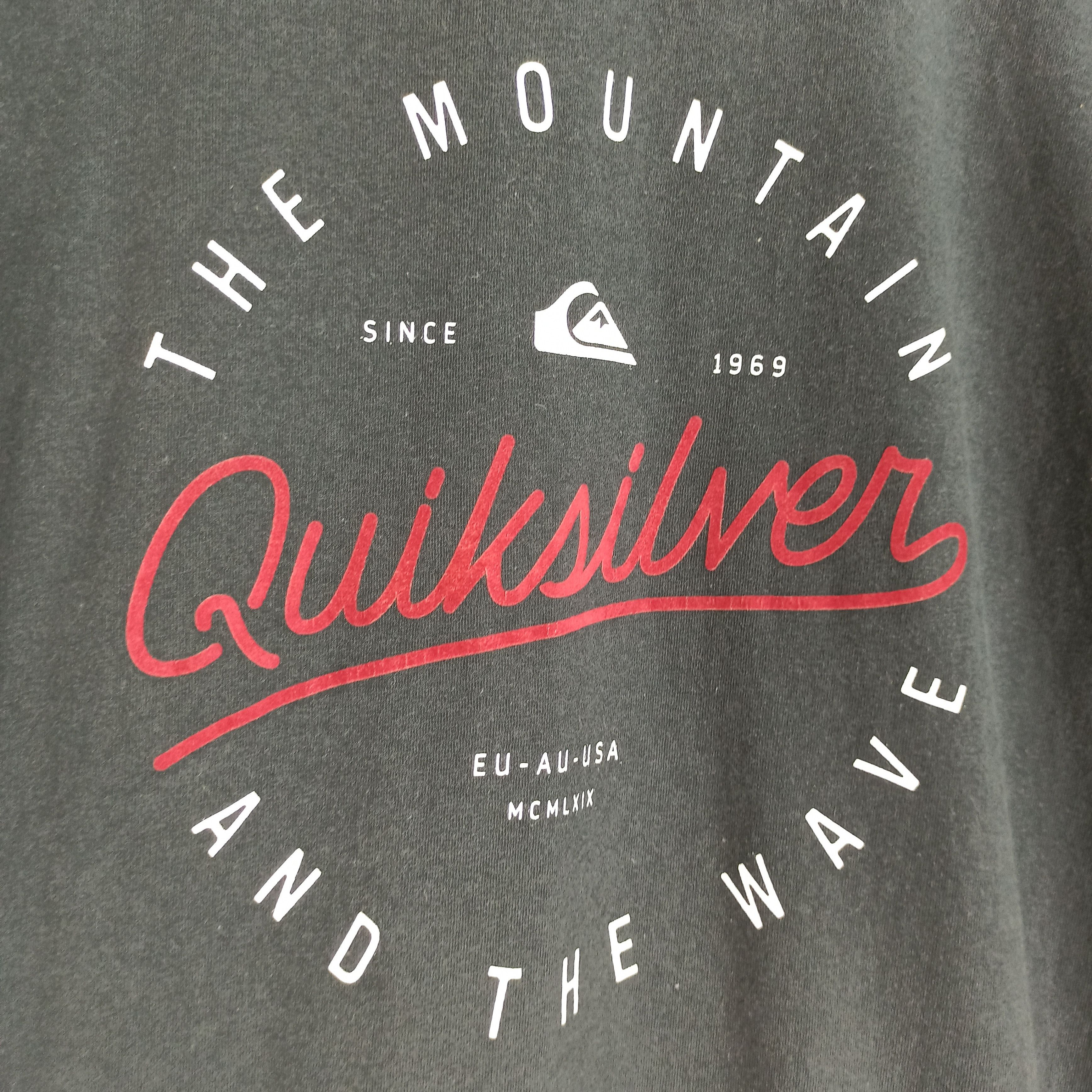 Quiksilver Rare Quiksilver Single pocket Big Logo Tshirt Size US L / EU 52-54 / 3 - 3 Thumbnail