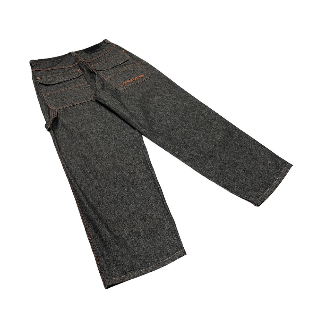 JNCO Vintage Johnny Blaze Baggy Carpenter Jeans Embroidery Logo Size US 32 / EU 48 - 3 Thumbnail