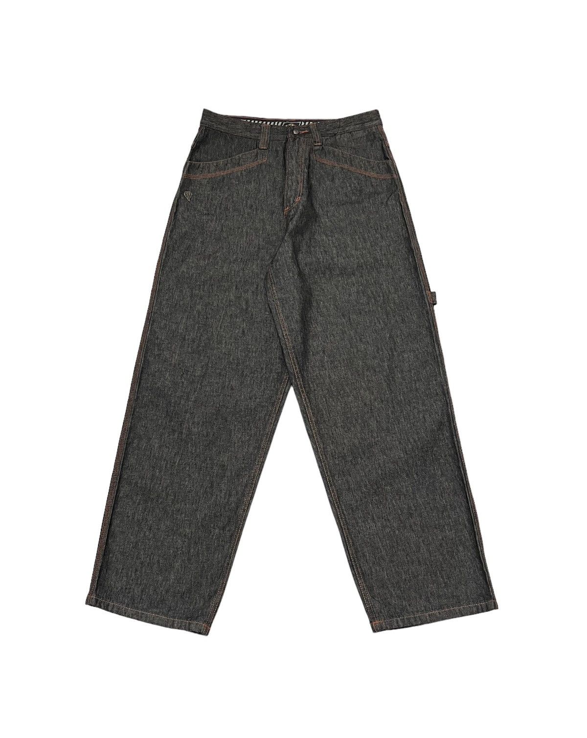 JNCO Vintage Johnny Blaze Baggy Carpenter Jeans Embroidery Logo Size US 32 / EU 48 - 4 Thumbnail