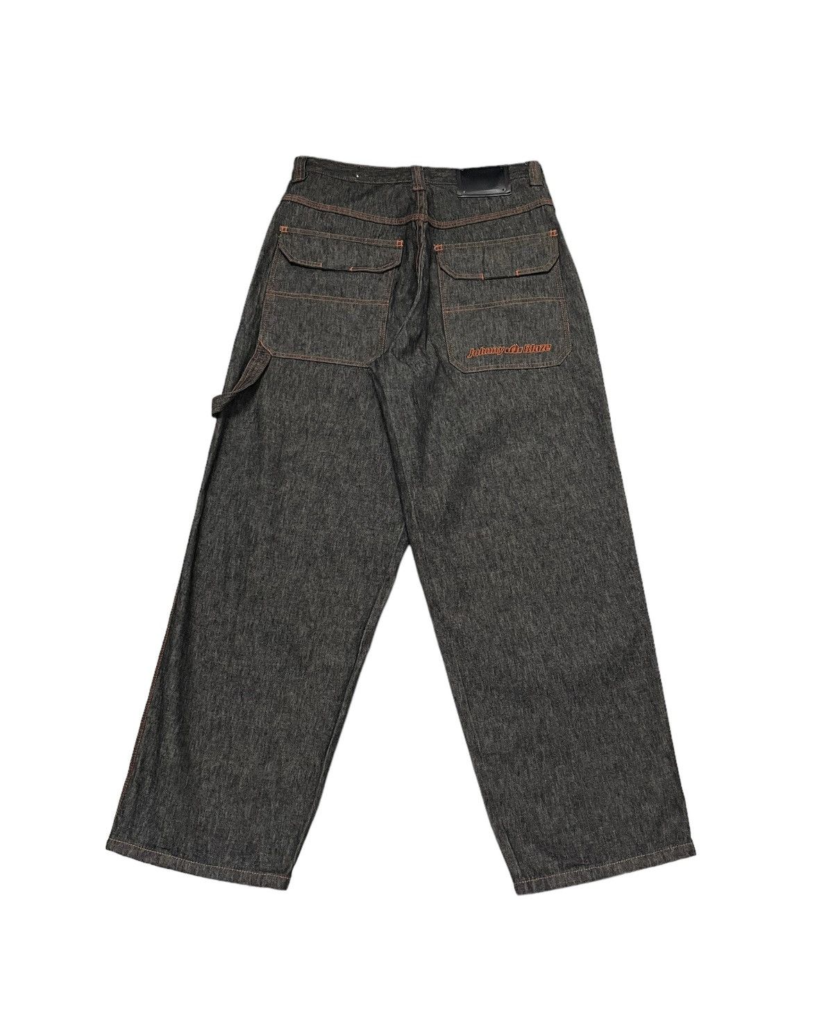 JNCO Vintage Johnny Blaze Baggy Carpenter Jeans Embroidery Logo Size US 32 / EU 48 - 2 Thumbnail