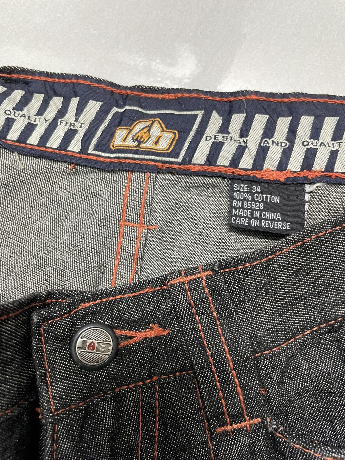 JNCO Vintage Johnny Blaze Baggy Carpenter Jeans Embroidery Logo Size US 32 / EU 48 - 8 Thumbnail
