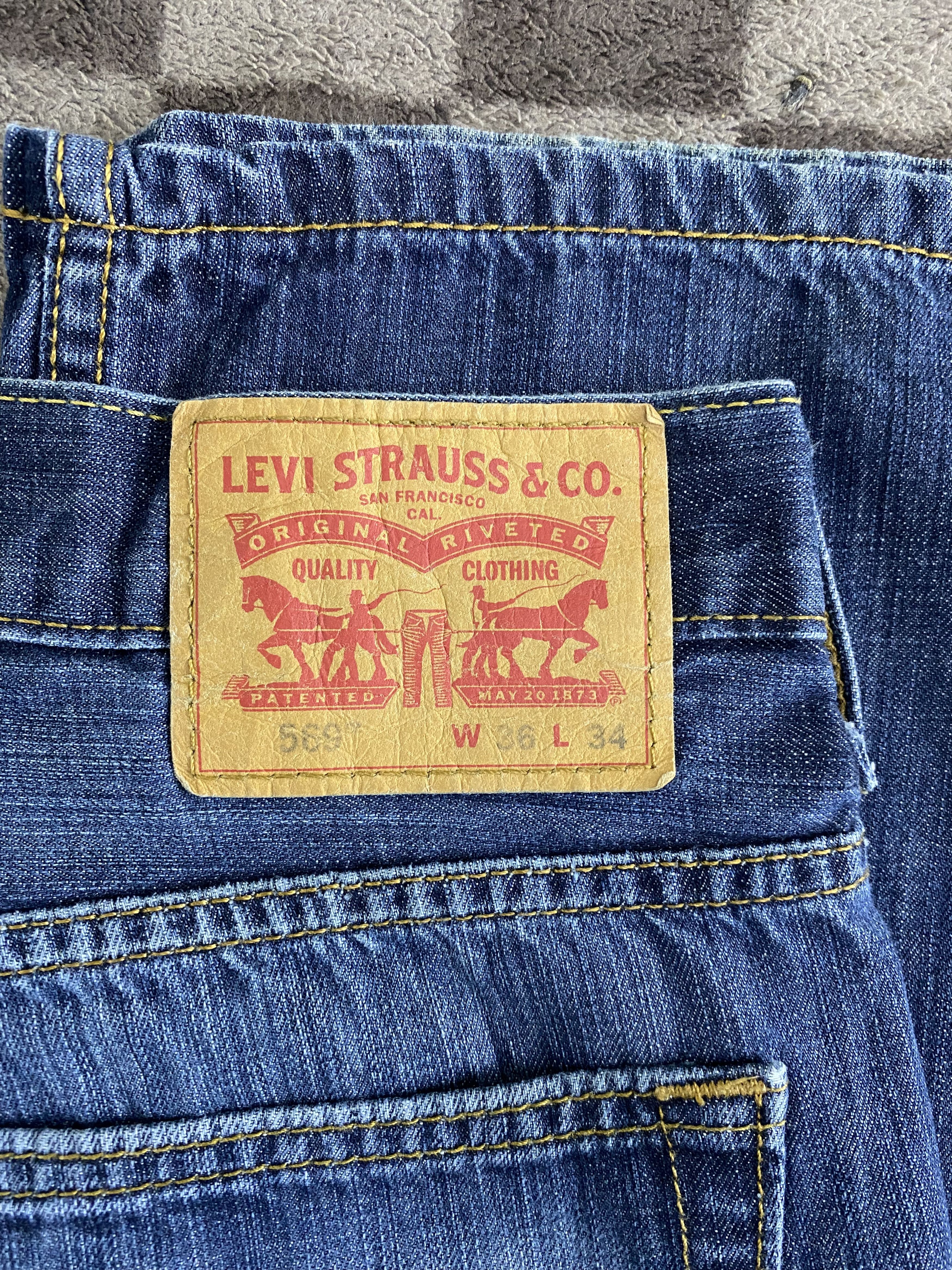 Levi's Levi's Lot 569 Loose Straight Denim Jean Size US 38 / EU 54 - 5 Thumbnail