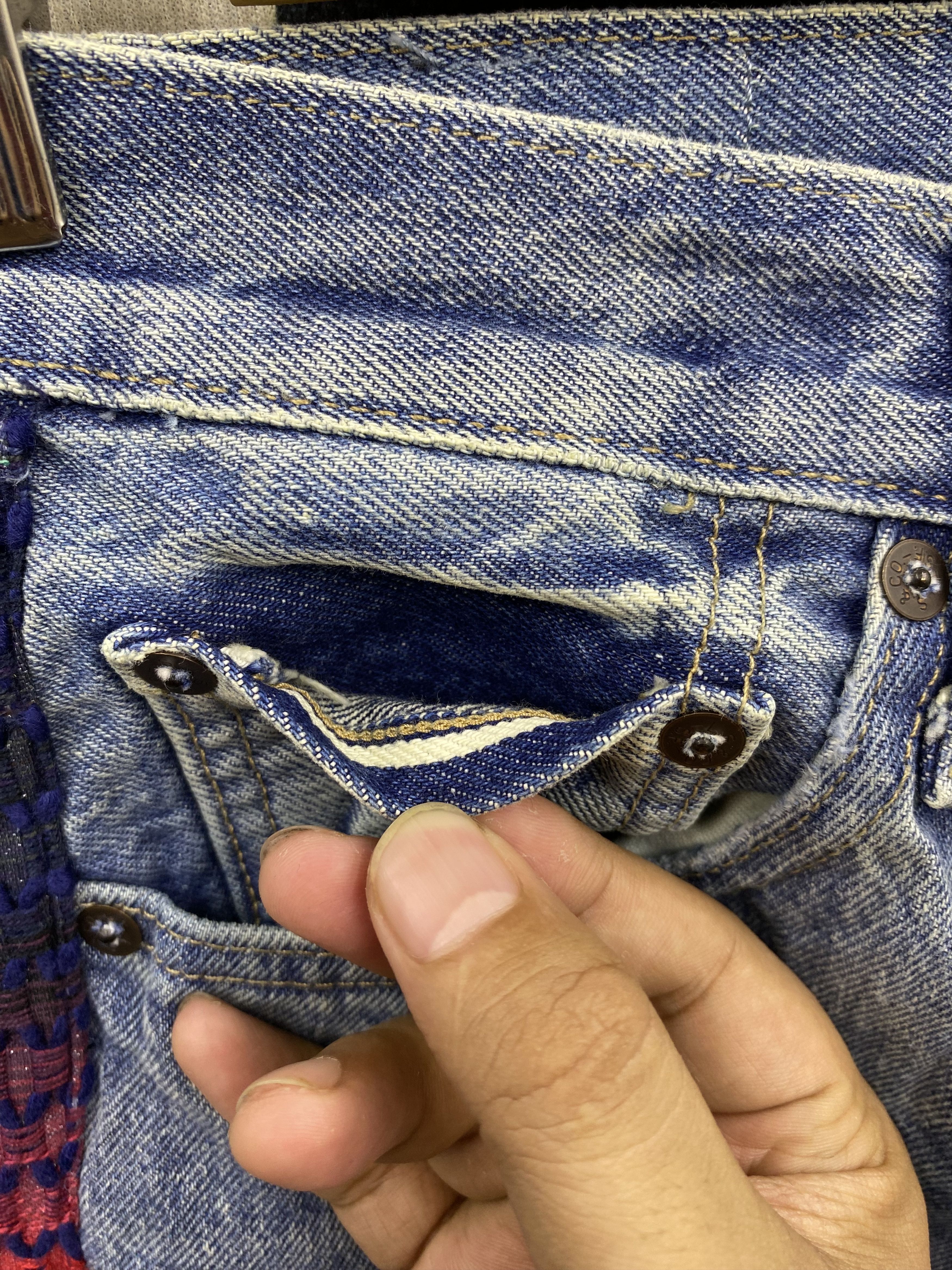 Levi's Made & Crafted Levi's 501 LMC Lover's Lane Skinny Selvedge Jean Size 27" / US 4 / IT 40 - 11 Thumbnail