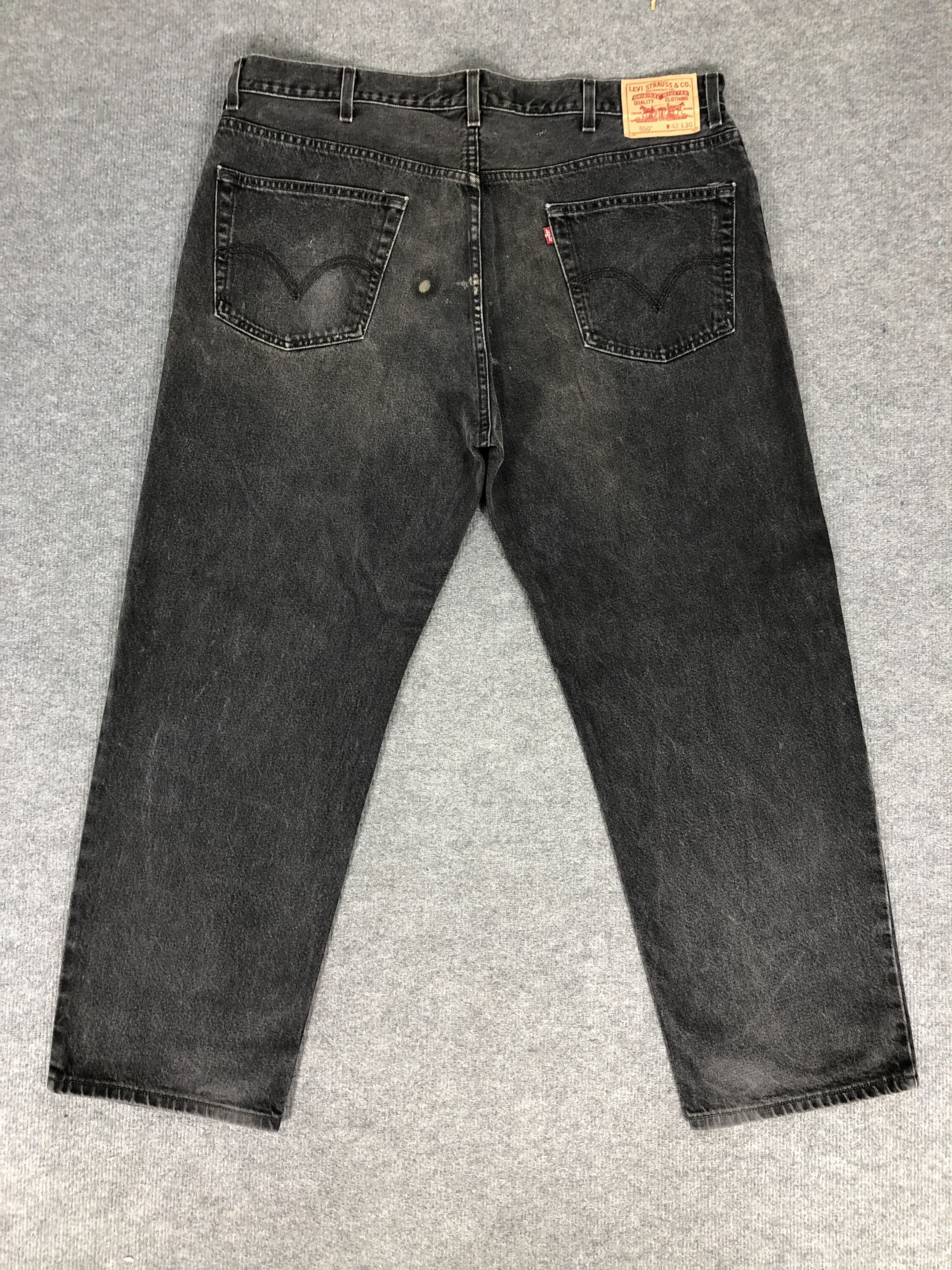 Levi's Vintage Y2k Levi's 550 Relaxed Fit Faded Denim Jean Size US 43 - 2 Thumbnail