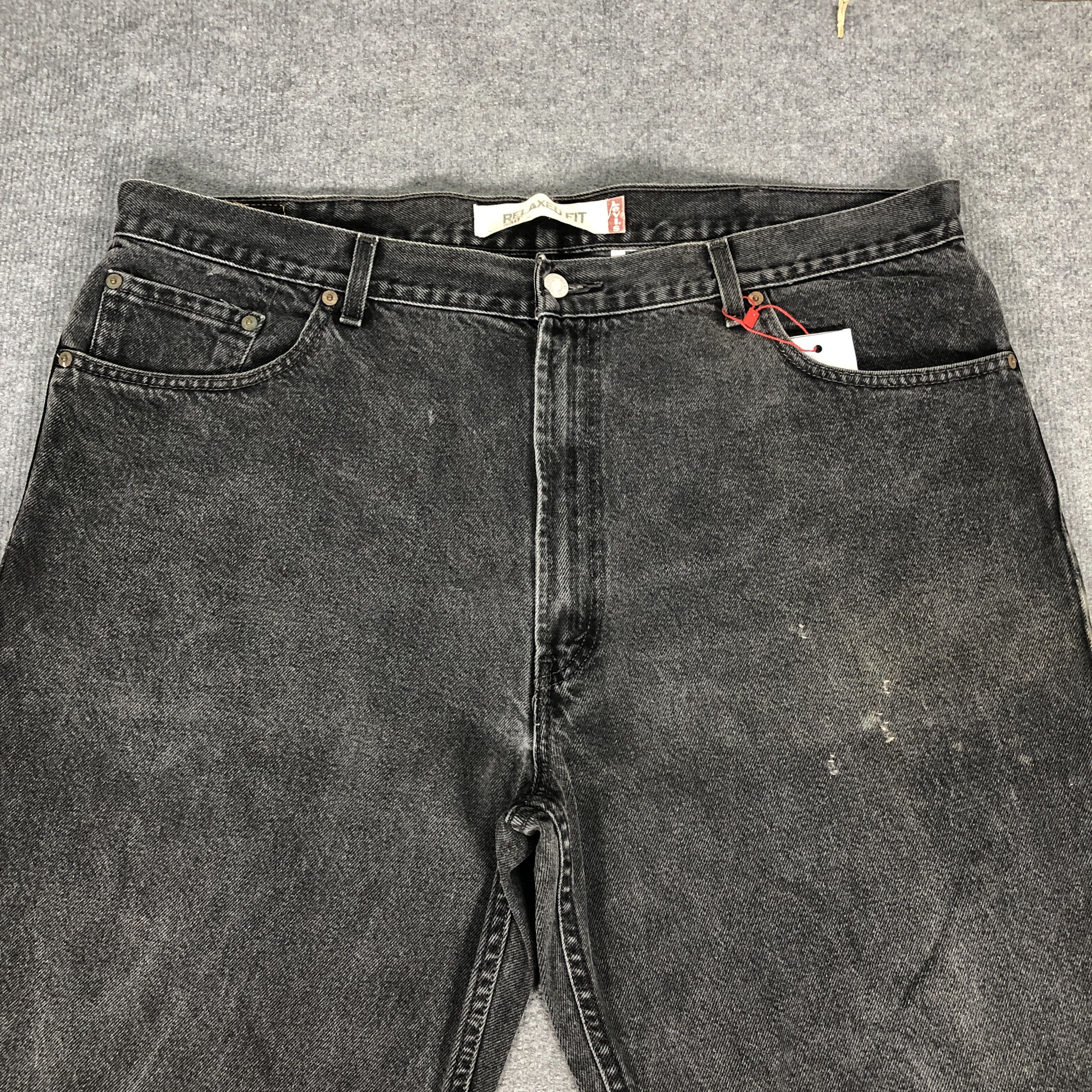 Levi's Vintage Y2k Levi's 550 Relaxed Fit Faded Denim Jean Size US 43 - 3 Thumbnail