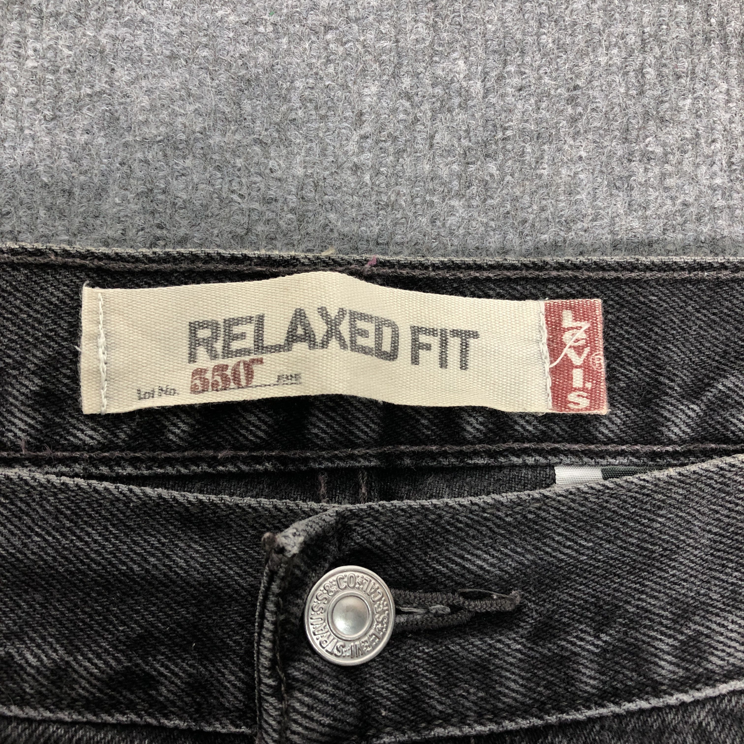 Levi's Vintage Y2k Levi's 550 Relaxed Fit Faded Denim Jean Size US 43 - 19 Thumbnail
