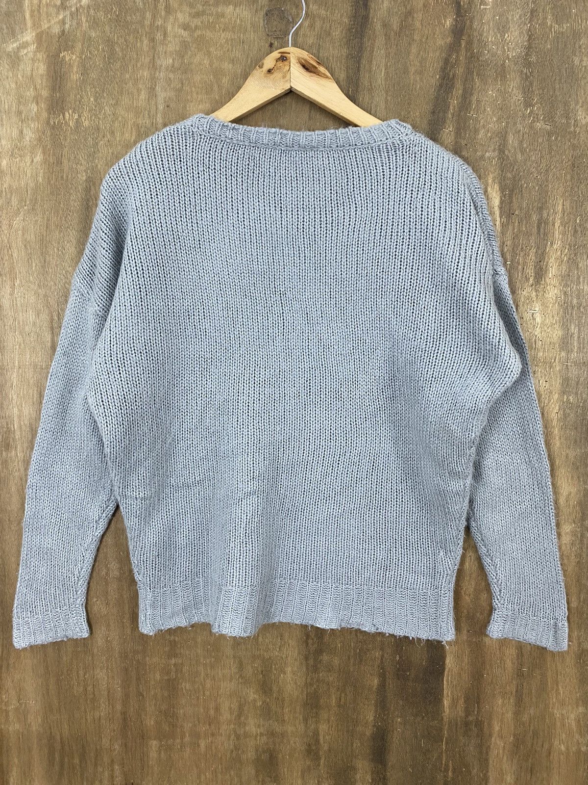 Vintage DL Moussy Garden Spellout Grey Knit Sweaters #W742 Size US M / EU 48-50 / 2 - 4 Thumbnail