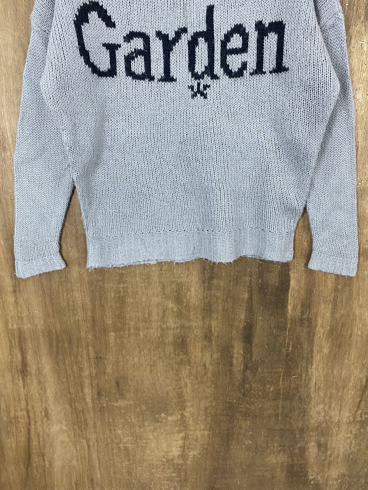 Vintage DL Moussy Garden Spellout Grey Knit Sweaters #W742 Size US M / EU 48-50 / 2 - 3 Thumbnail