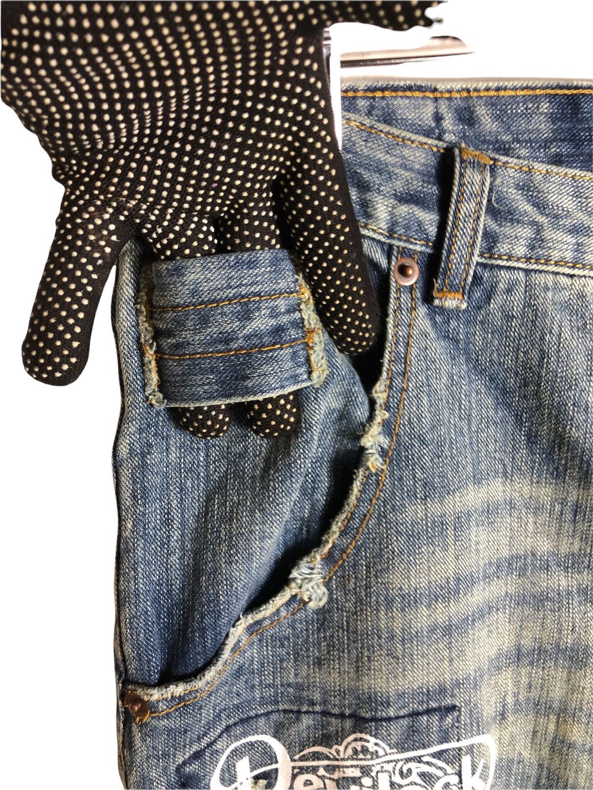 Devilock × If Six Was Nine × Japanese Brand Japanese Brand Devilock Skull logo distressed denime Size US 33 - 5 Thumbnail