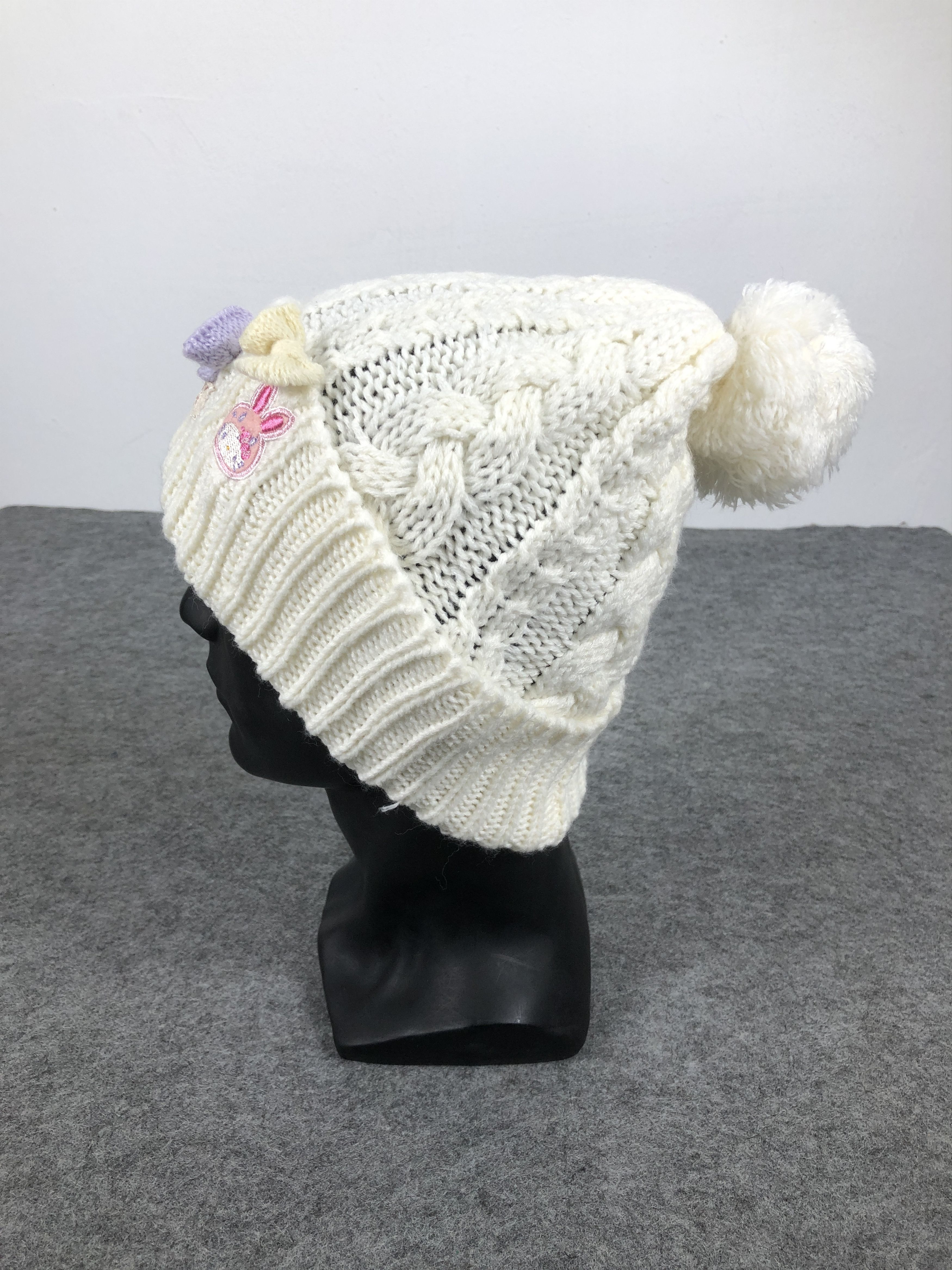 Anime Hello Kitty Knit Beanie / Snow Hat / Snow Cap Size ONE SIZE - 2 Thumbnail