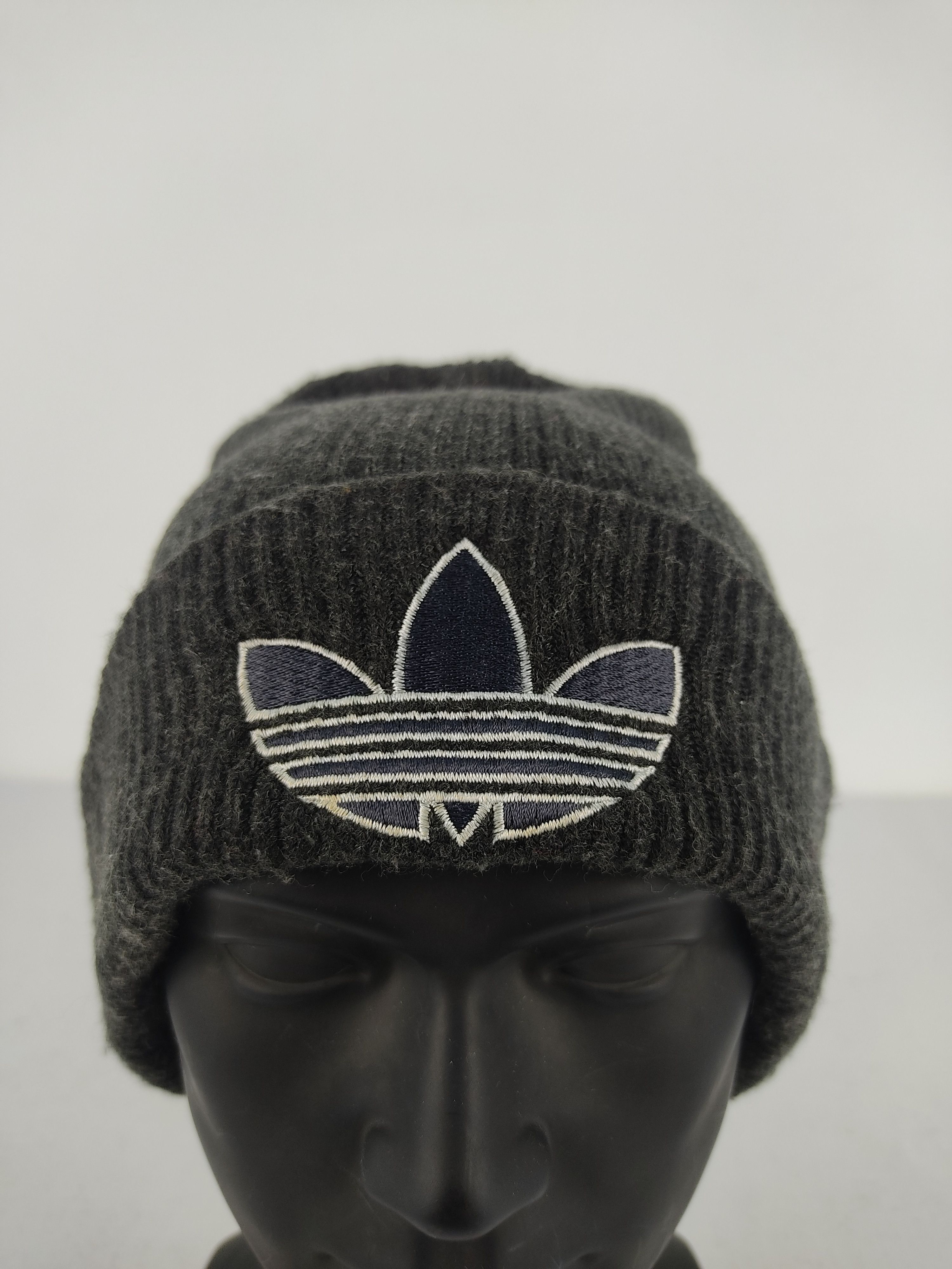 Adidas × Vintage Vintage 90's Adidas Trefoil Beanie / Snow Hat / Snow Cap Size ONE SIZE - 5 Thumbnail