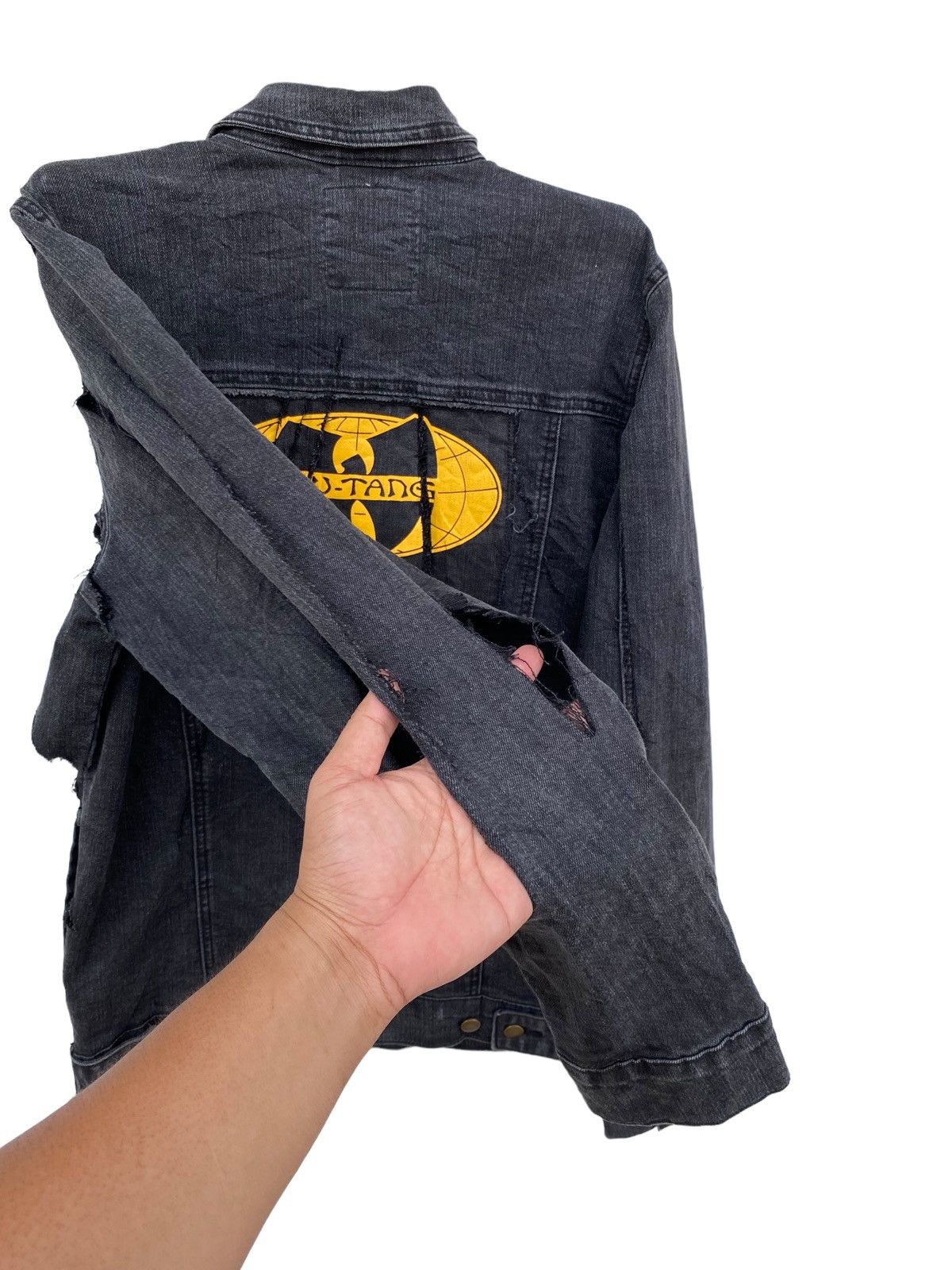 Wu-Tang Clan Wutang Thrased and Distressed Denim Jacket Size US M / EU 48-50 / 2 - 10 Thumbnail