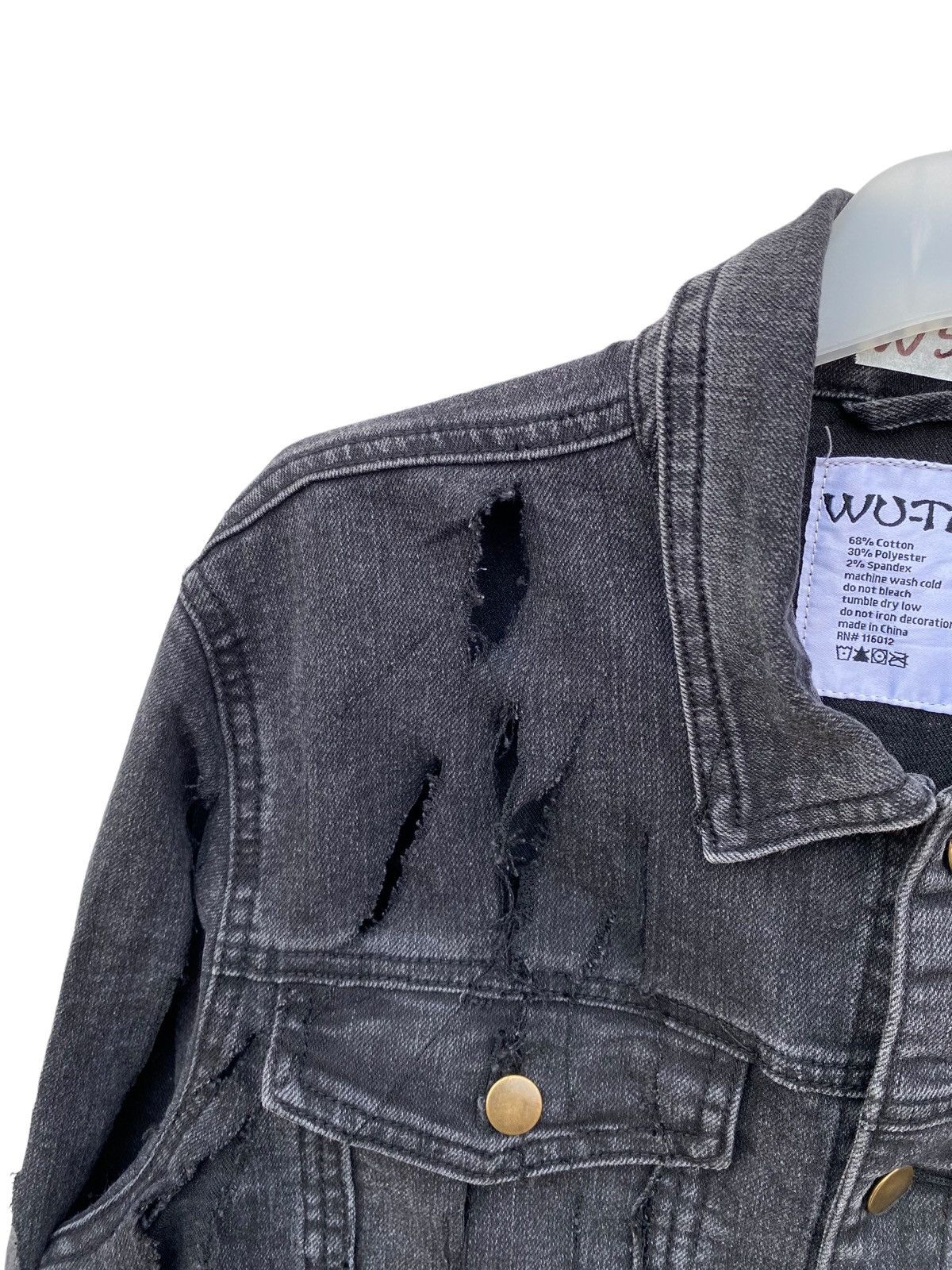 Wu-Tang Clan Wutang Thrased and Distressed Denim Jacket Size US M / EU 48-50 / 2 - 3 Thumbnail