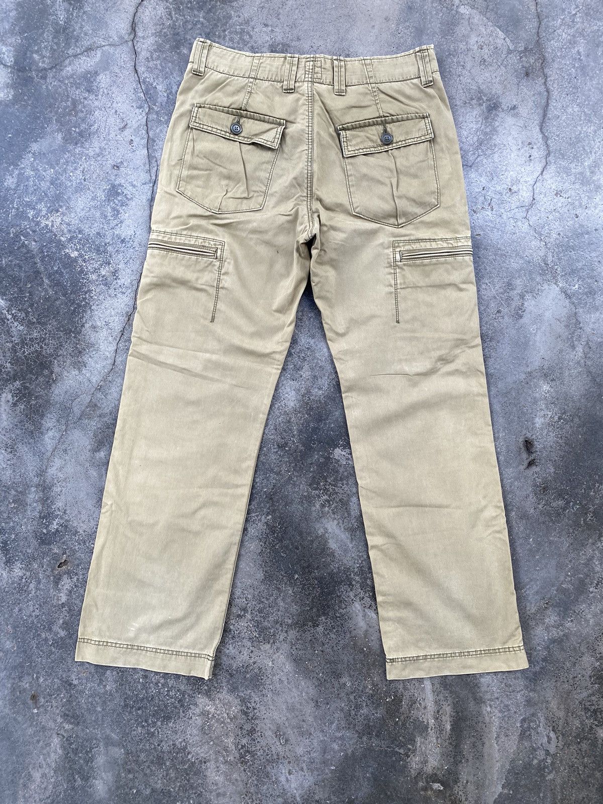 Gap Vintage Gap Distressed Cargo Pants Size US 33 - 2 Thumbnail