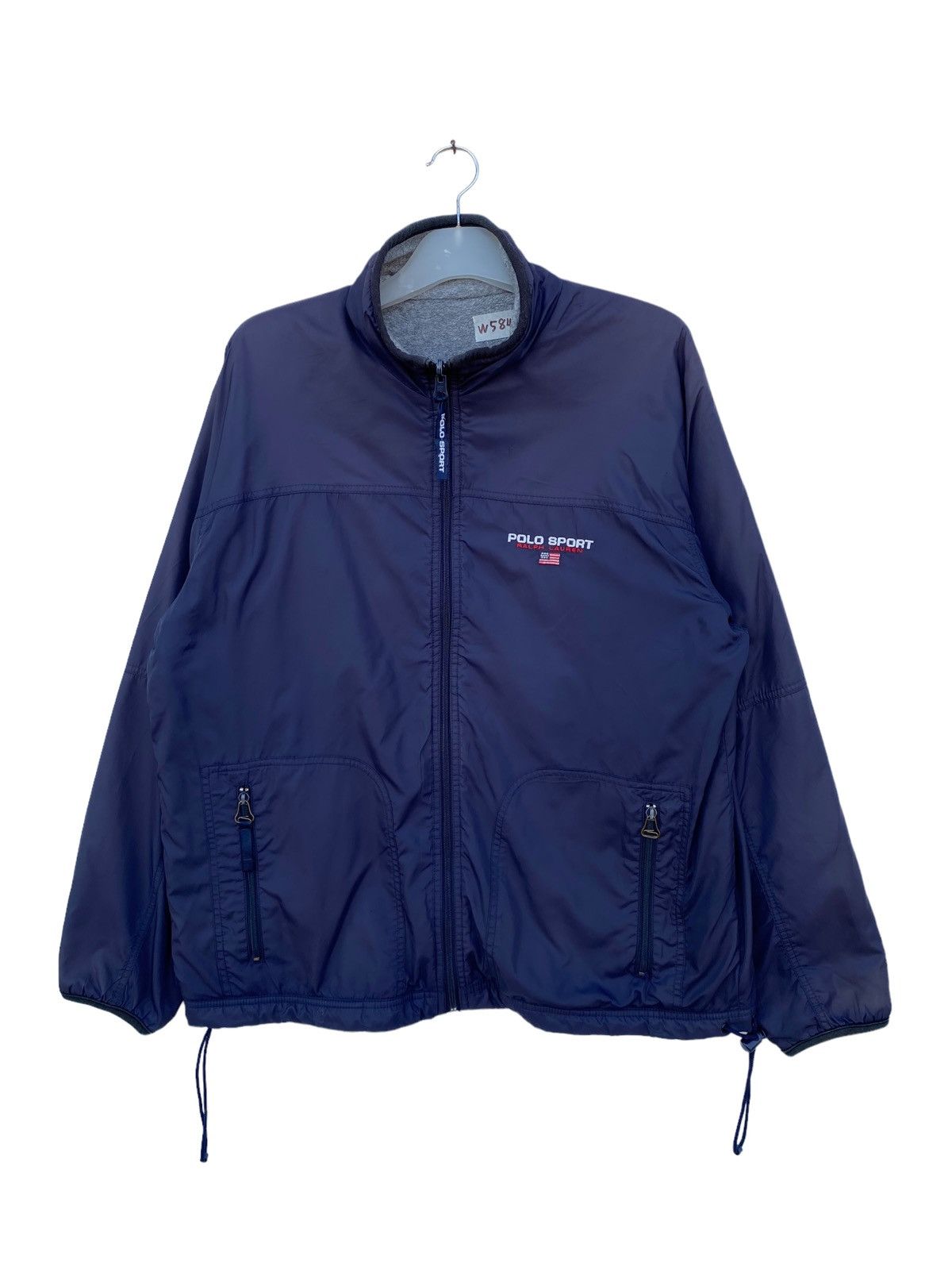 image of Winter Session Polo Sport Reversible Jacket in Blue, Men's (Size Medium)
