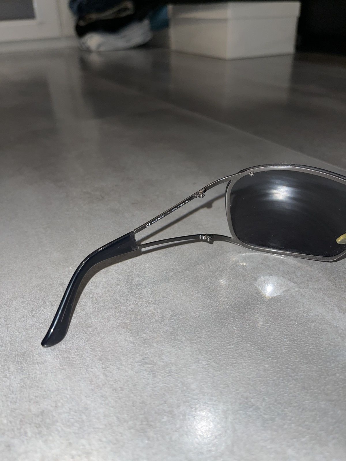 Valentino Valentino Crystal Shield Black Sunglasses Size ONE SIZE - 11 Thumbnail
