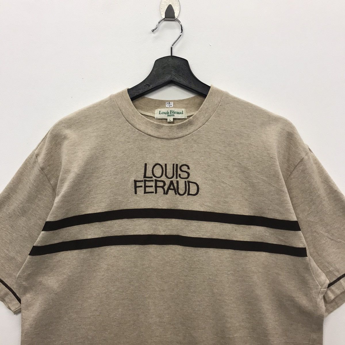 Designer × Louis Feraud × Vintage Rare!! Vintage Louis Feraud Paris Spellout Tee Size US L / EU 52-54 / 3 - 2 Thumbnail
