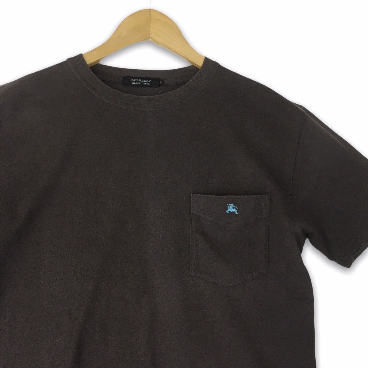 Burberry × Vintage BURBERRY Black Label Small Logo Embroidery Pocket Tees Size US S / EU 44-46 / 1 - 2 Thumbnail