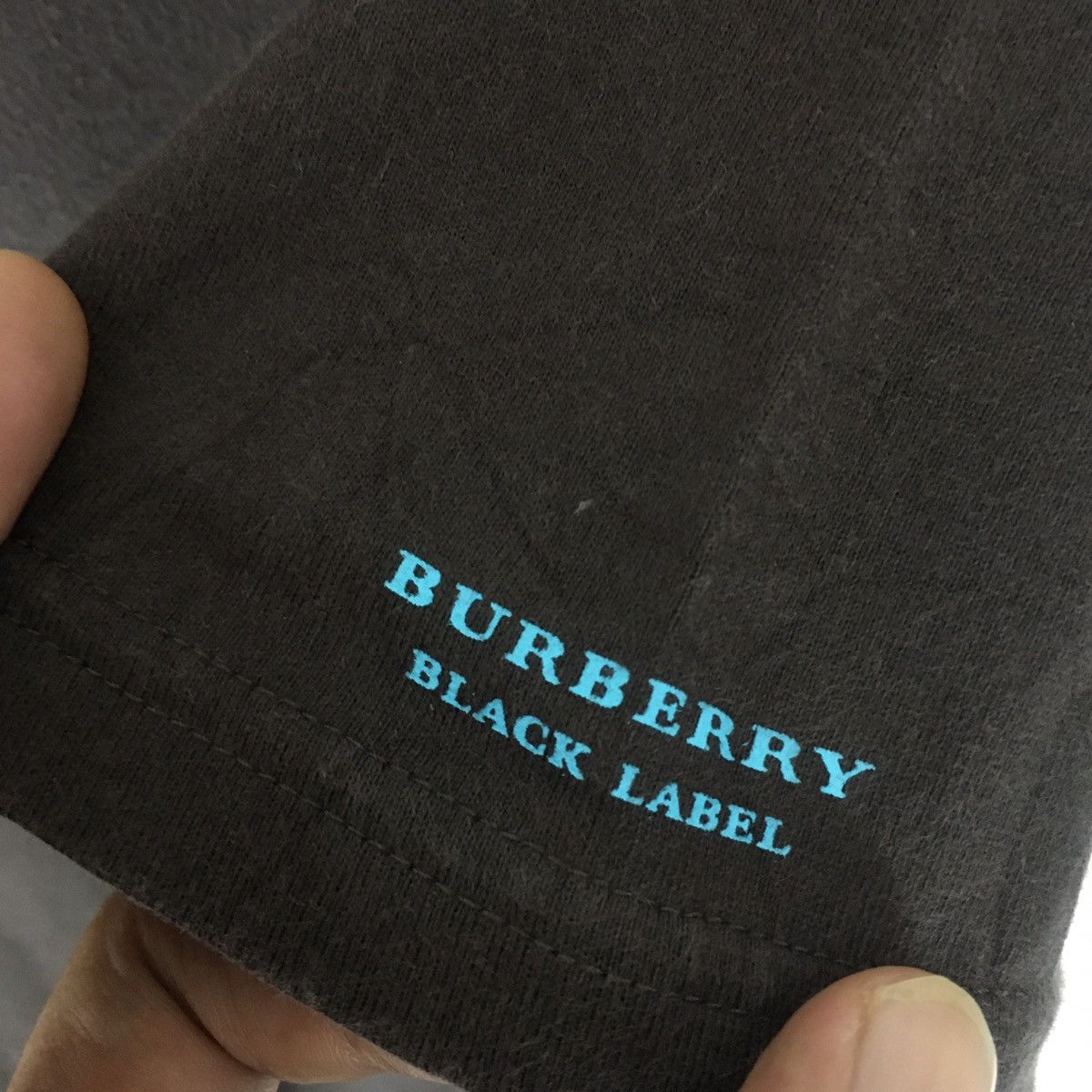 Burberry × Vintage BURBERRY Black Label Small Logo Embroidery Pocket Tees Size US S / EU 44-46 / 1 - 5 Thumbnail