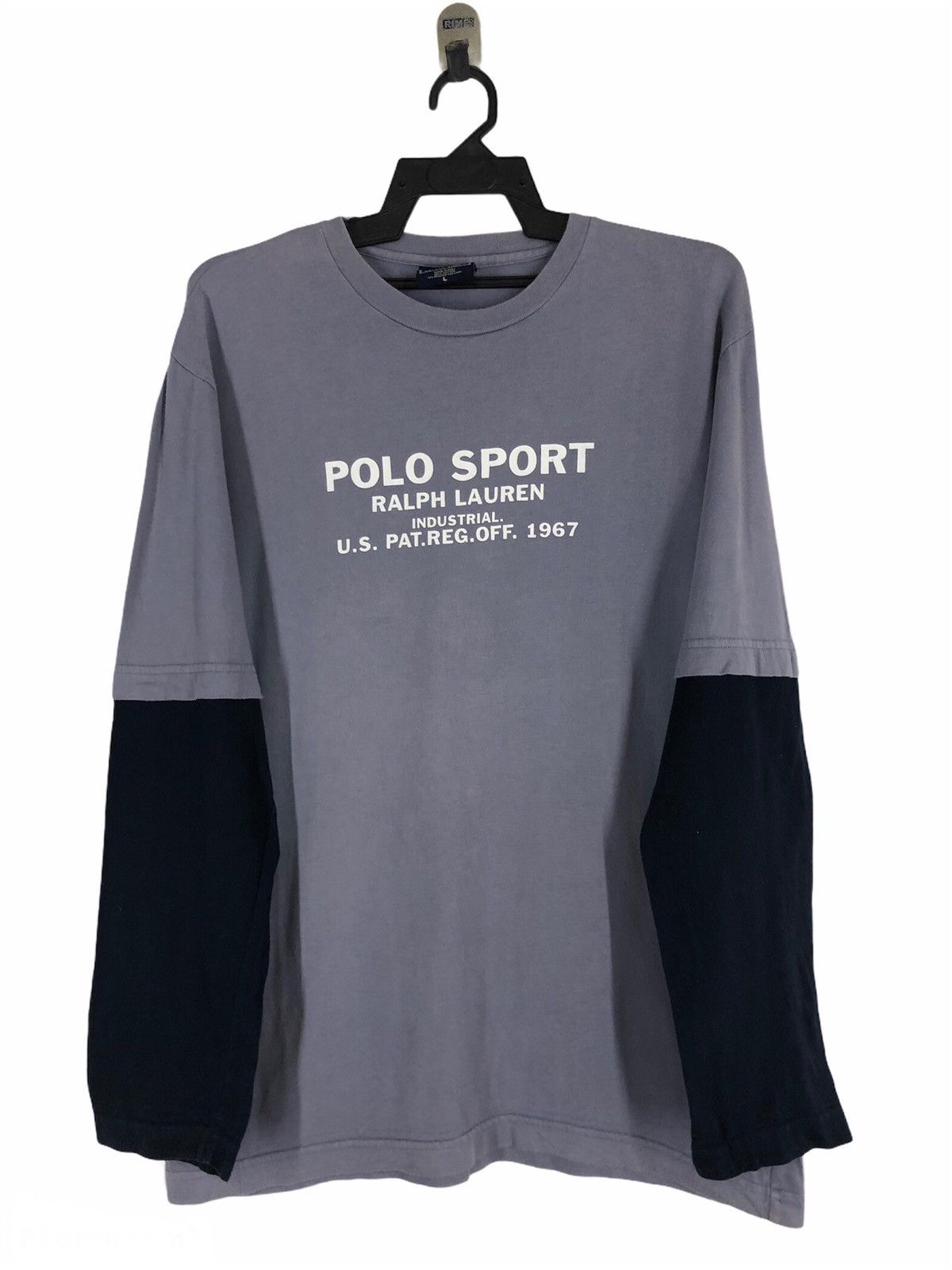 Vintage Polo Sport Ralph Lauren Long Sleeve Shirt Two-Tone