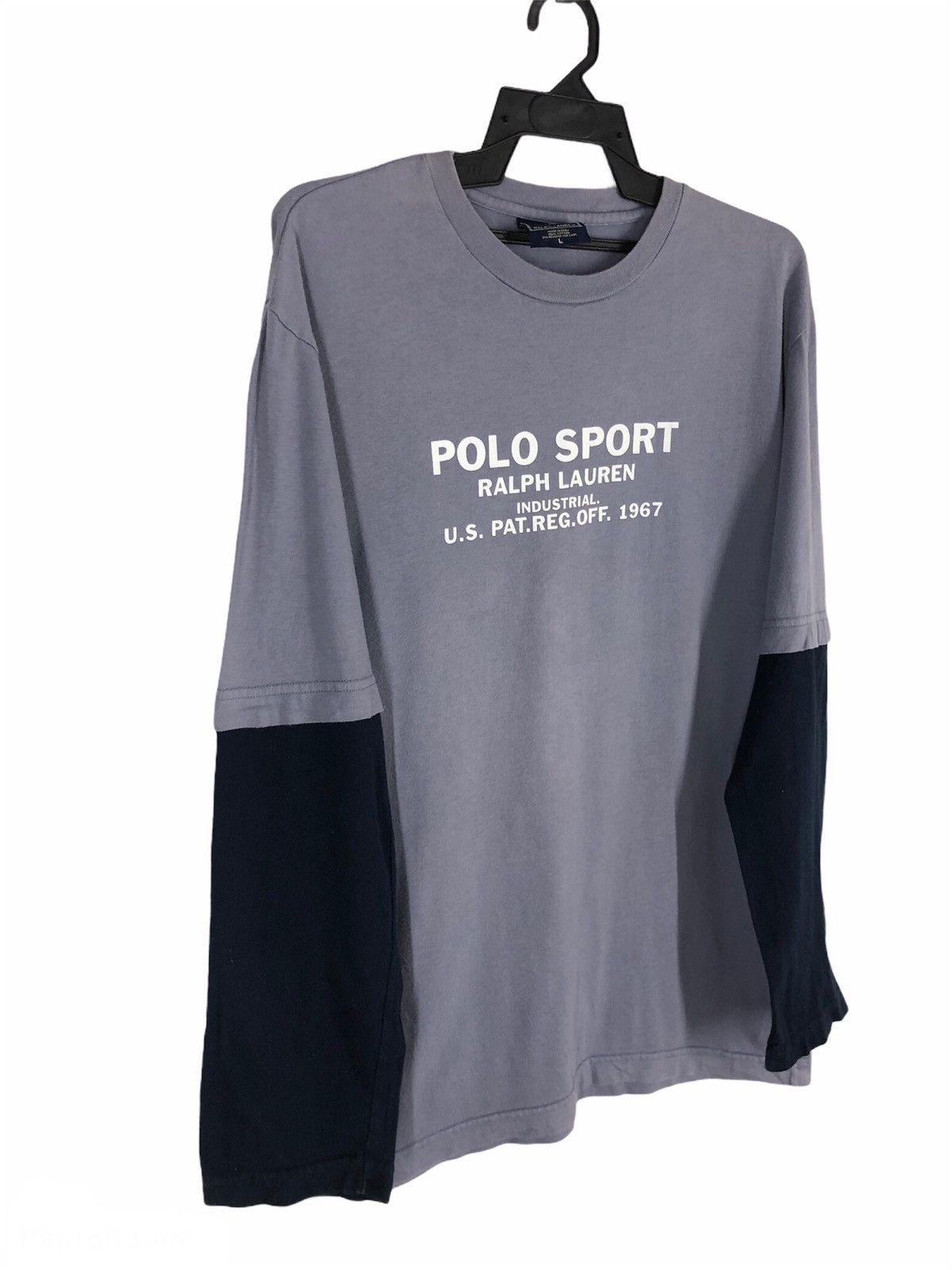 Polo Ralph Lauren × Vintage Vintage Polo Sport Ralph Lauren Long Sleeve Shirt Two-Tone Size US L / EU 52-54 / 3 - 2 Thumbnail