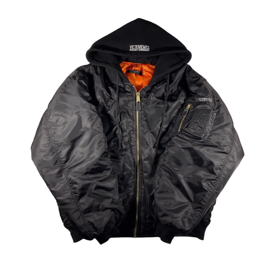 Vetememes Hooded Bomber Jacket | Grailed