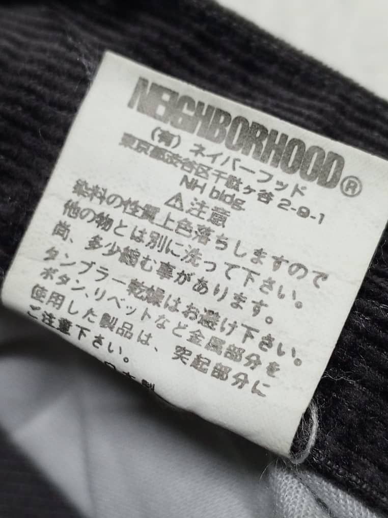 NEIGHBORHOOD 06EX Corduroy Narrow Straight Brown Distressed