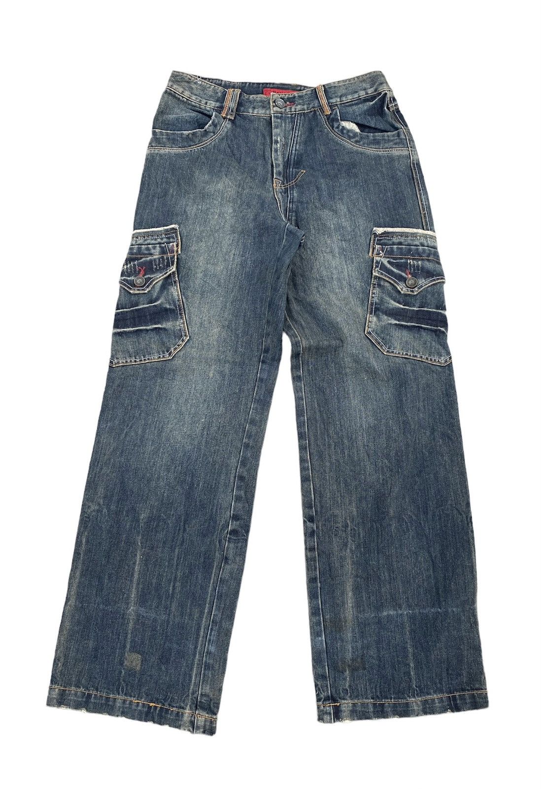 image of 20471120 x Beauty Beast Steals Bang Bang Cargo Denim Pants in Blue, Men's (Size 32)