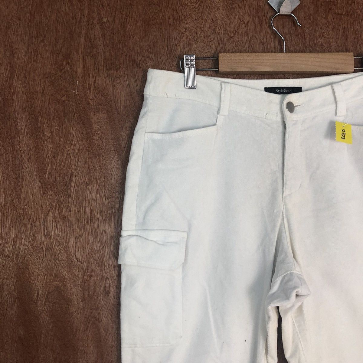 Japanese Brand Style Note White multipocket tactical cargo Pants #2323 Size US 30 / EU 46 - 6 Thumbnail