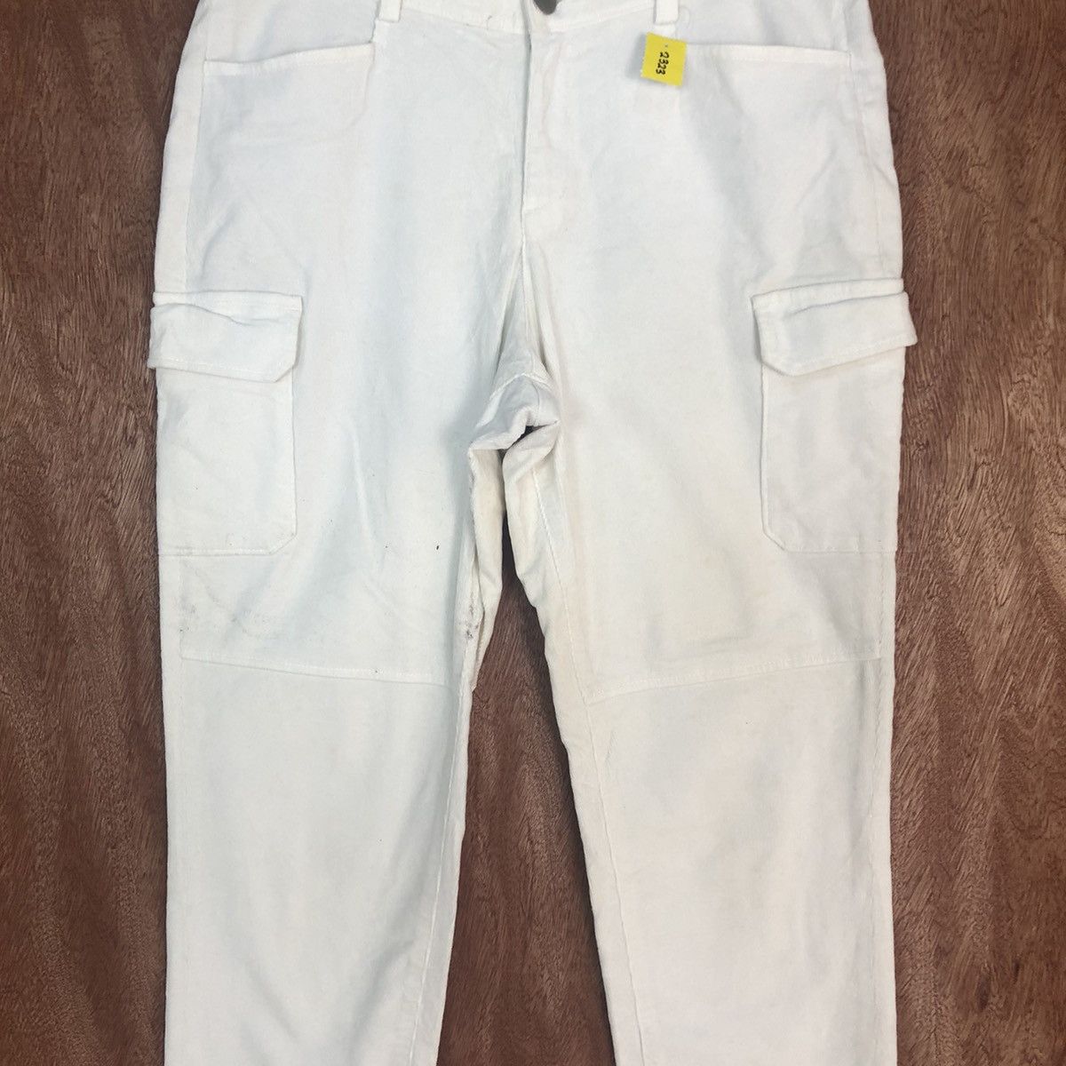 Japanese Brand Style Note White multipocket tactical cargo Pants #2323 Size US 30 / EU 46 - 4 Thumbnail