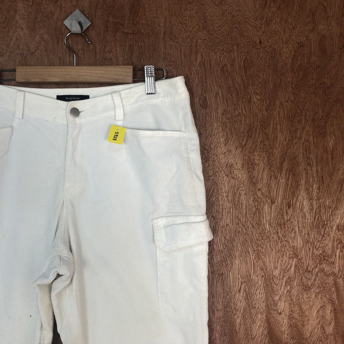 Japanese Brand Style Note White multipocket tactical cargo Pants #2323 Size US 30 / EU 46 - 5 Thumbnail