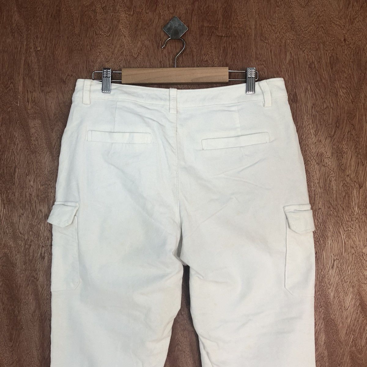 Japanese Brand Style Note White multipocket tactical cargo Pants #2323 Size US 30 / EU 46 - 10 Thumbnail