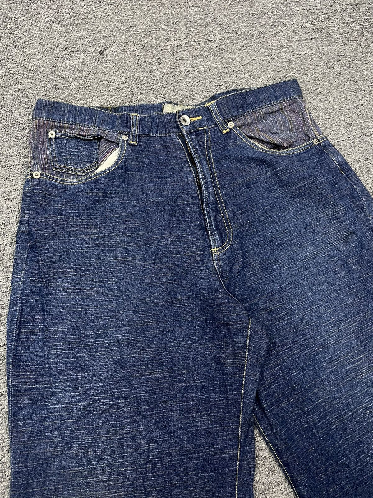 Indigo Vintage Balance Wear Design Japan Baggy Jeans Y2K Size US 32 / EU 48 - 3 Thumbnail