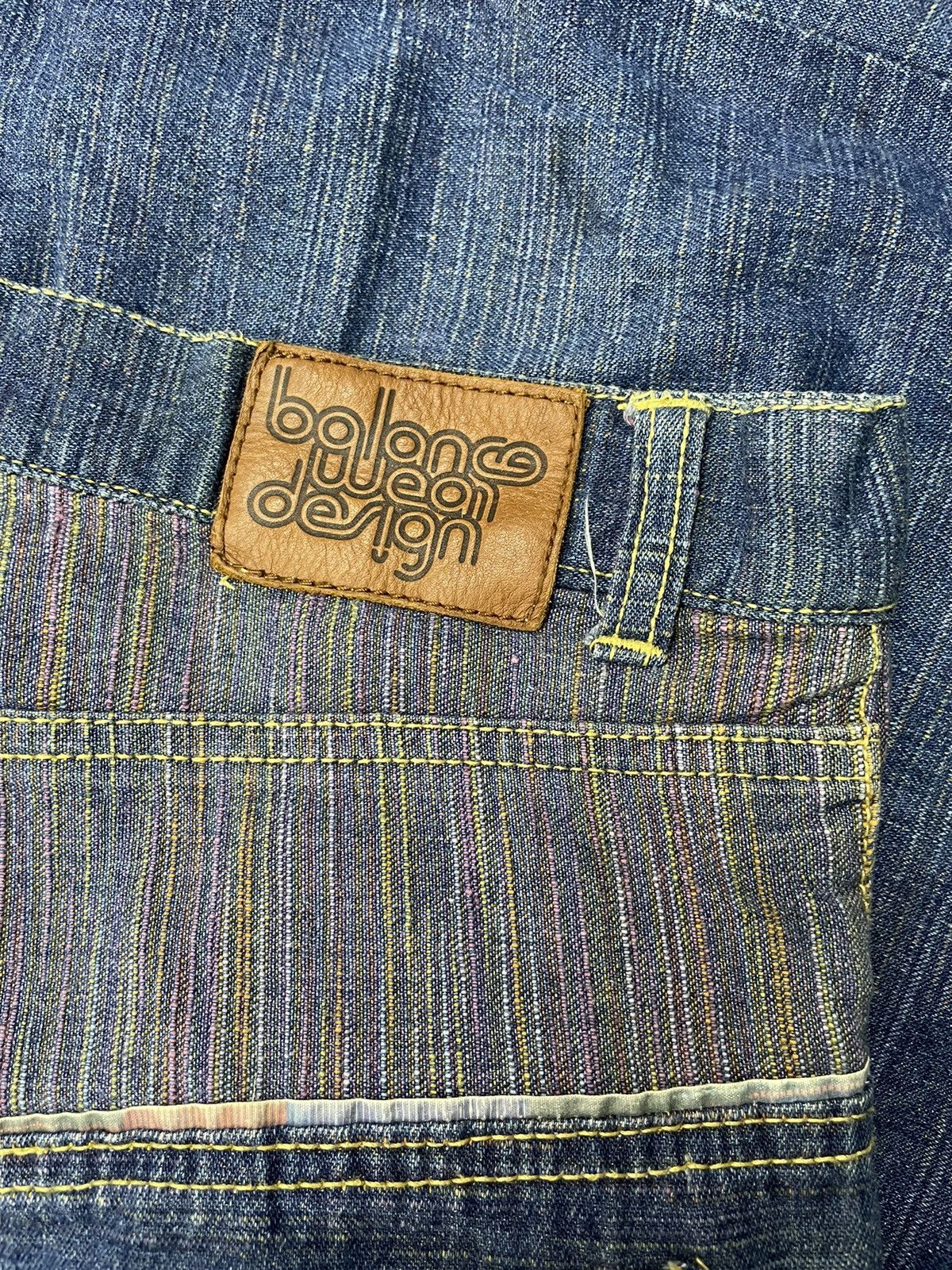 Indigo Vintage Balance Wear Design Japan Baggy Jeans Y2K Size US 32 / EU 48 - 6 Thumbnail