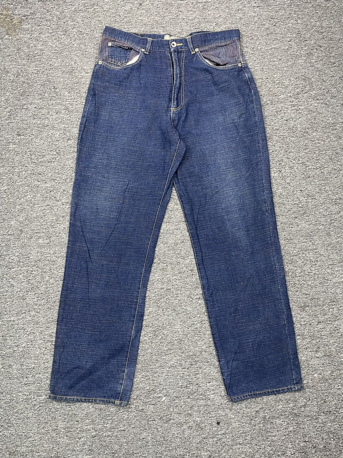 Indigo Vintage Balance Wear Design Japan Baggy Jeans Y2K Size US 32 / EU 48 - 1 Thumbnail