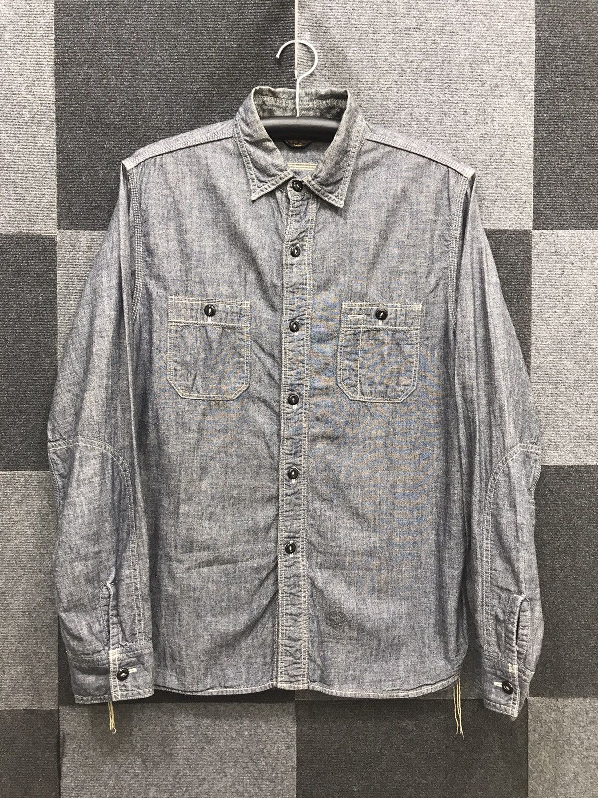 Japanese Brand COOTIE PROD. Military Selvedge Chambray Shirt Size US M / EU 48-50 / 2 - 1 Thumbnail