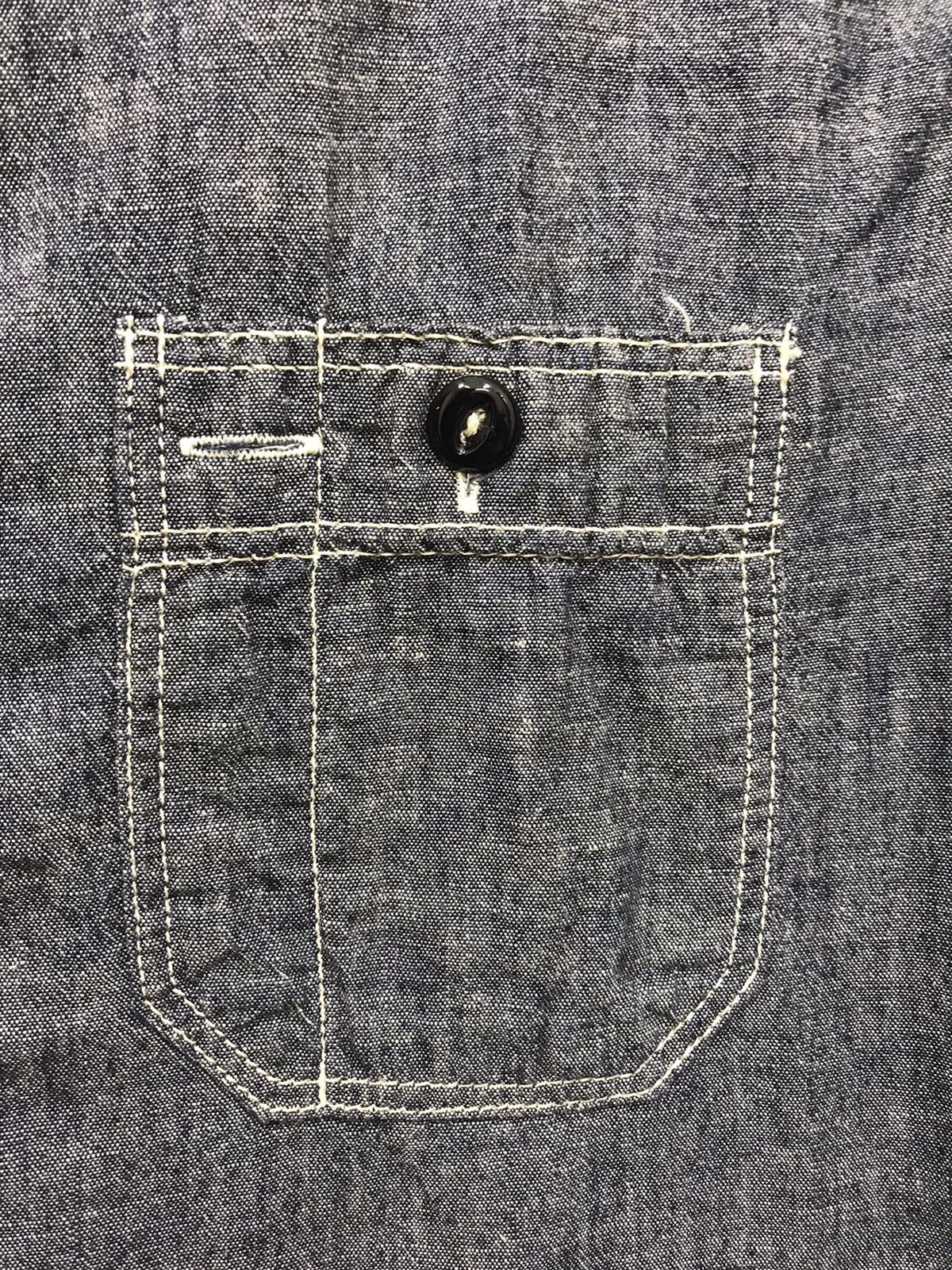 Japanese Brand COOTIE PROD. Military Selvedge Chambray Shirt Size US M / EU 48-50 / 2 - 6 Thumbnail