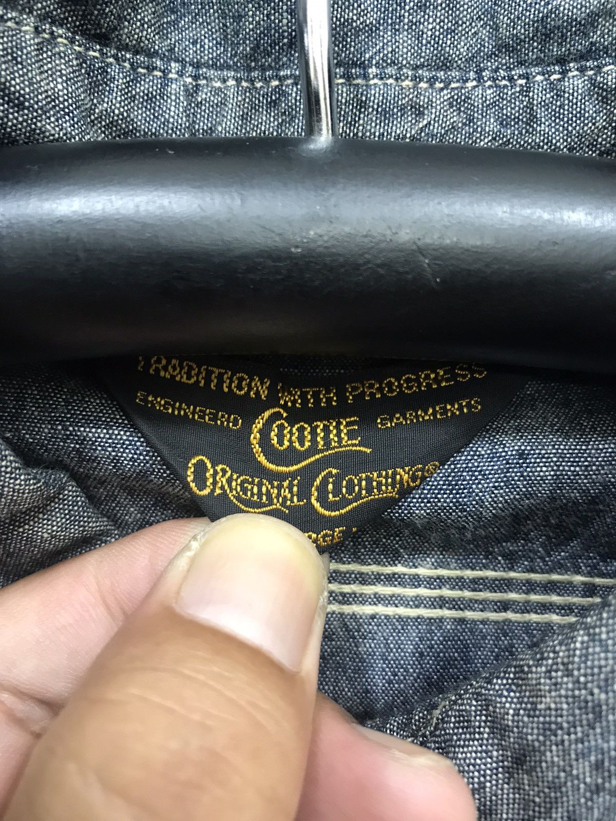 Japanese Brand COOTIE PROD. Military Selvedge Chambray Shirt Size US M / EU 48-50 / 2 - 7 Thumbnail